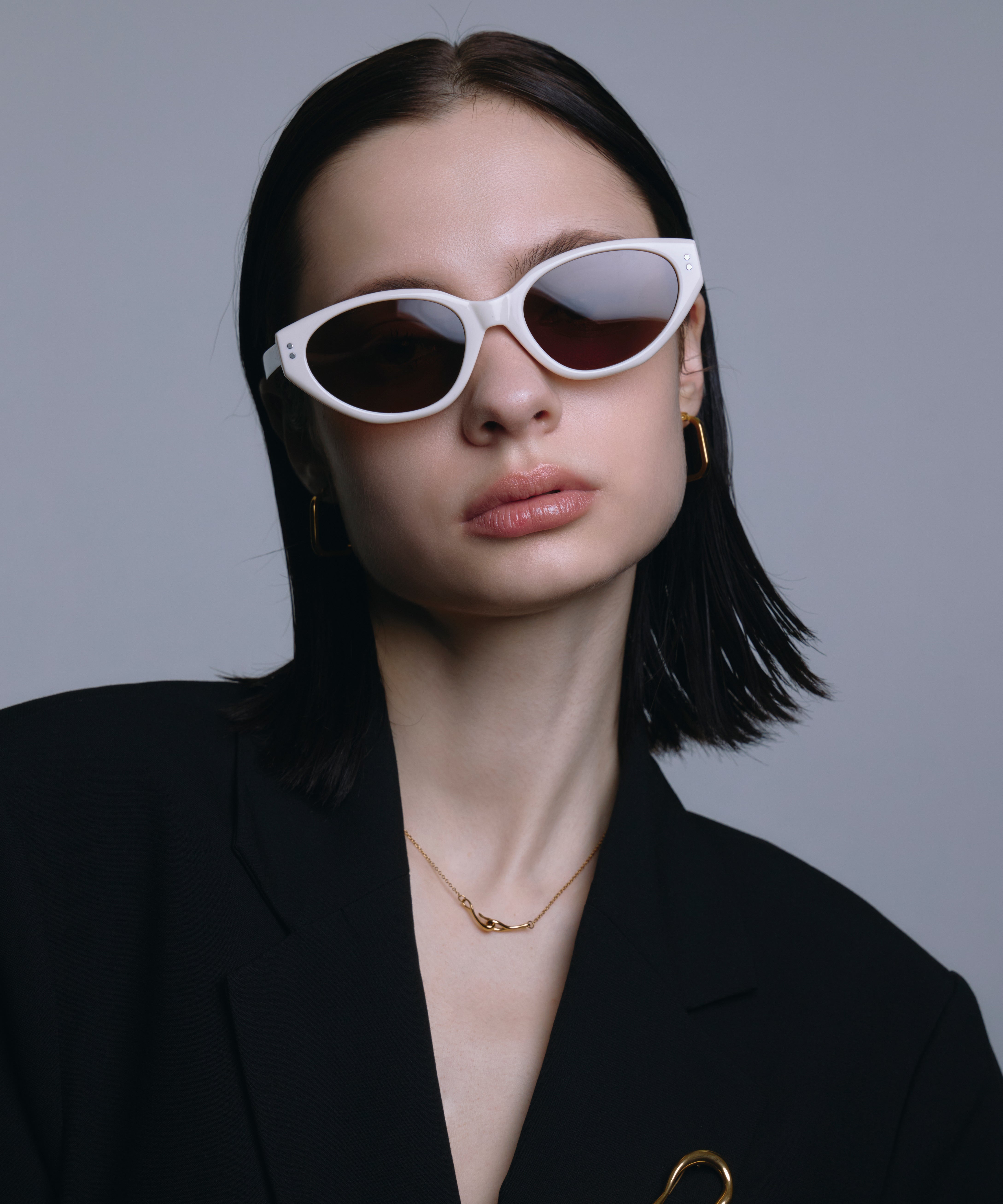 [Gold] Quartz earrings