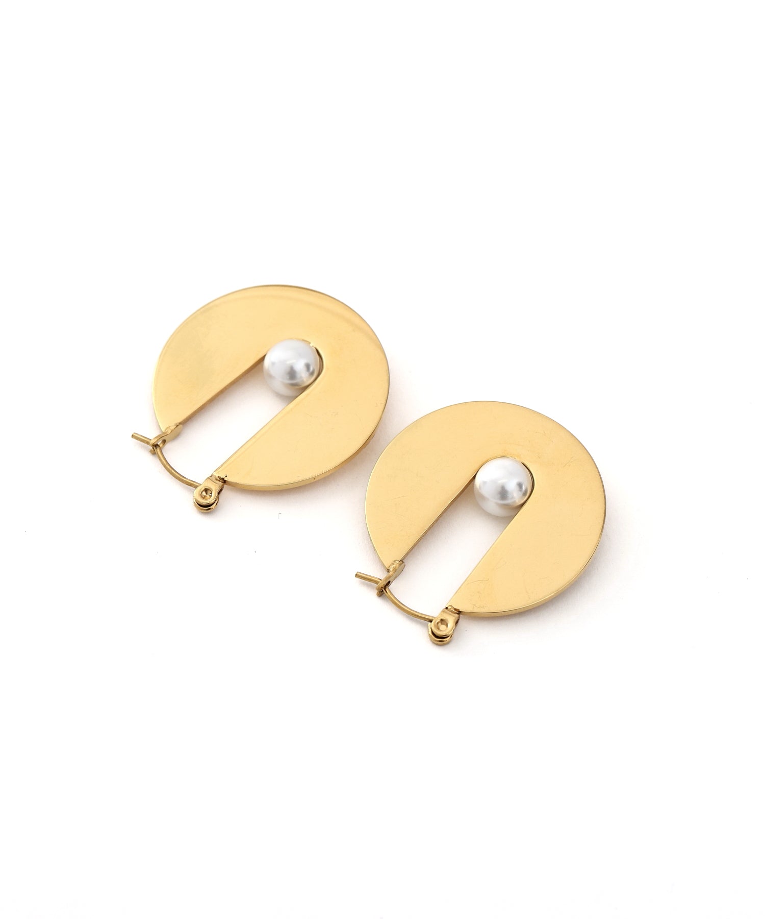 [ゴールド]オービットフレームピアス