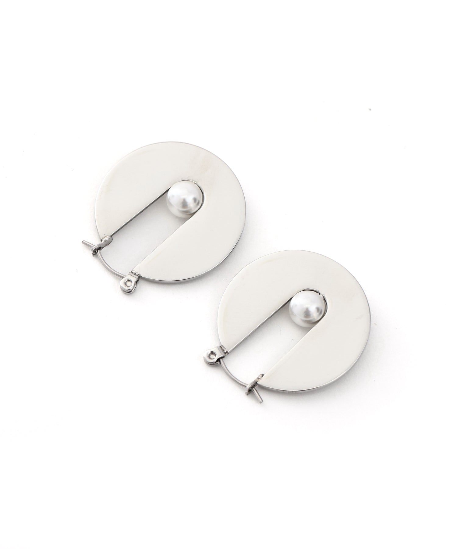 [シルバー]オービットフレームピアス