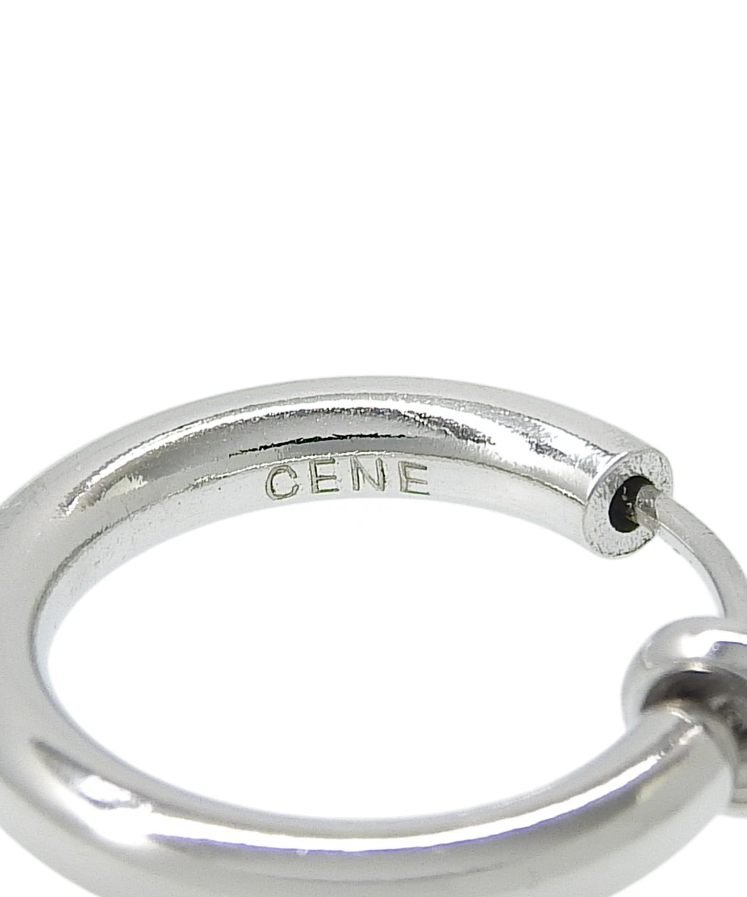 シルバー]プレーンフープイヤリング 17mm