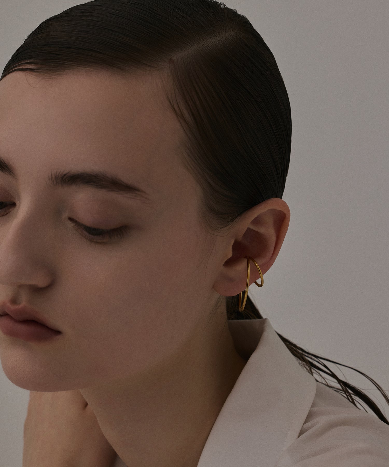 ゴールド]ビッグイヤーカフ