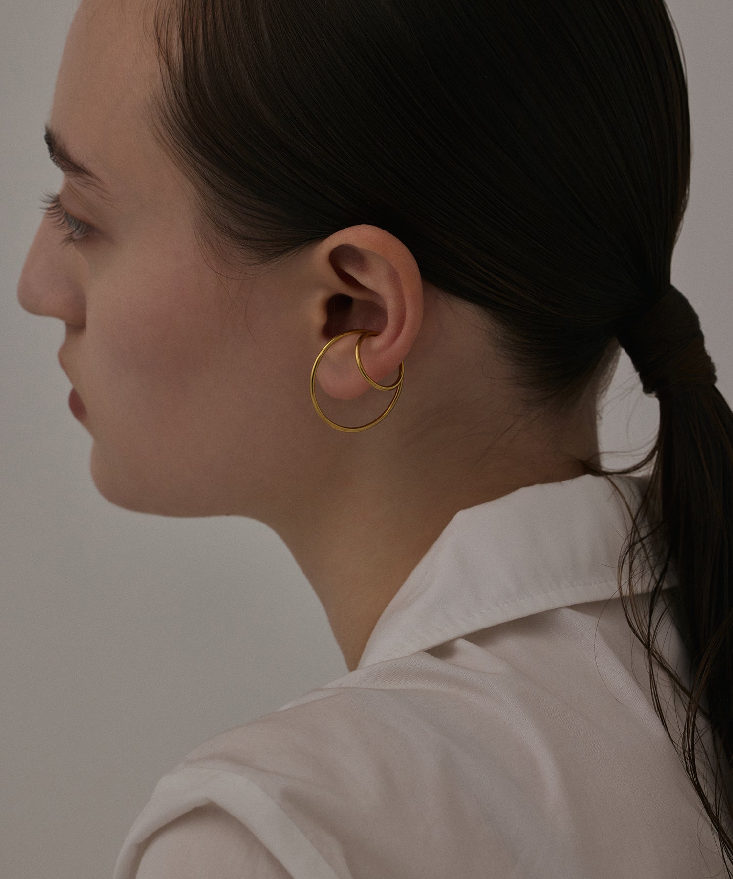 ゴールド]ビッグイヤーカフ