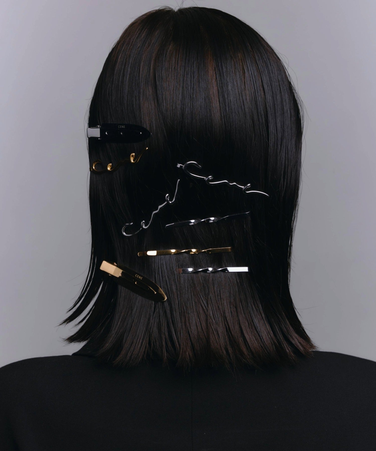 [シルバー]ロゴヘアピン