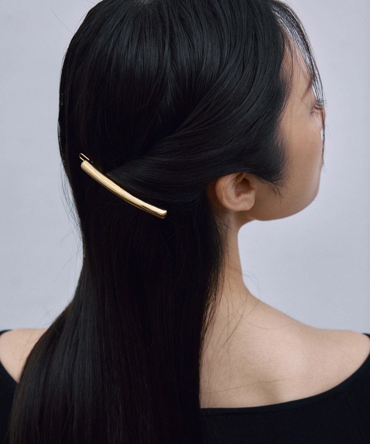 [ゴールド]スティックヘアクリップ