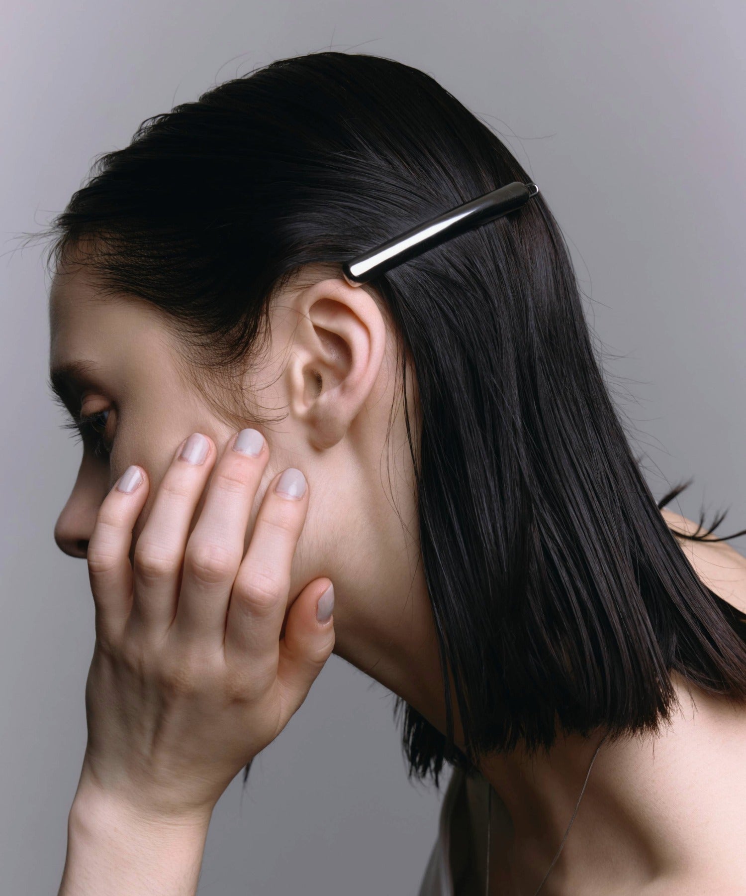 シルバー]スティックヘアクリップ