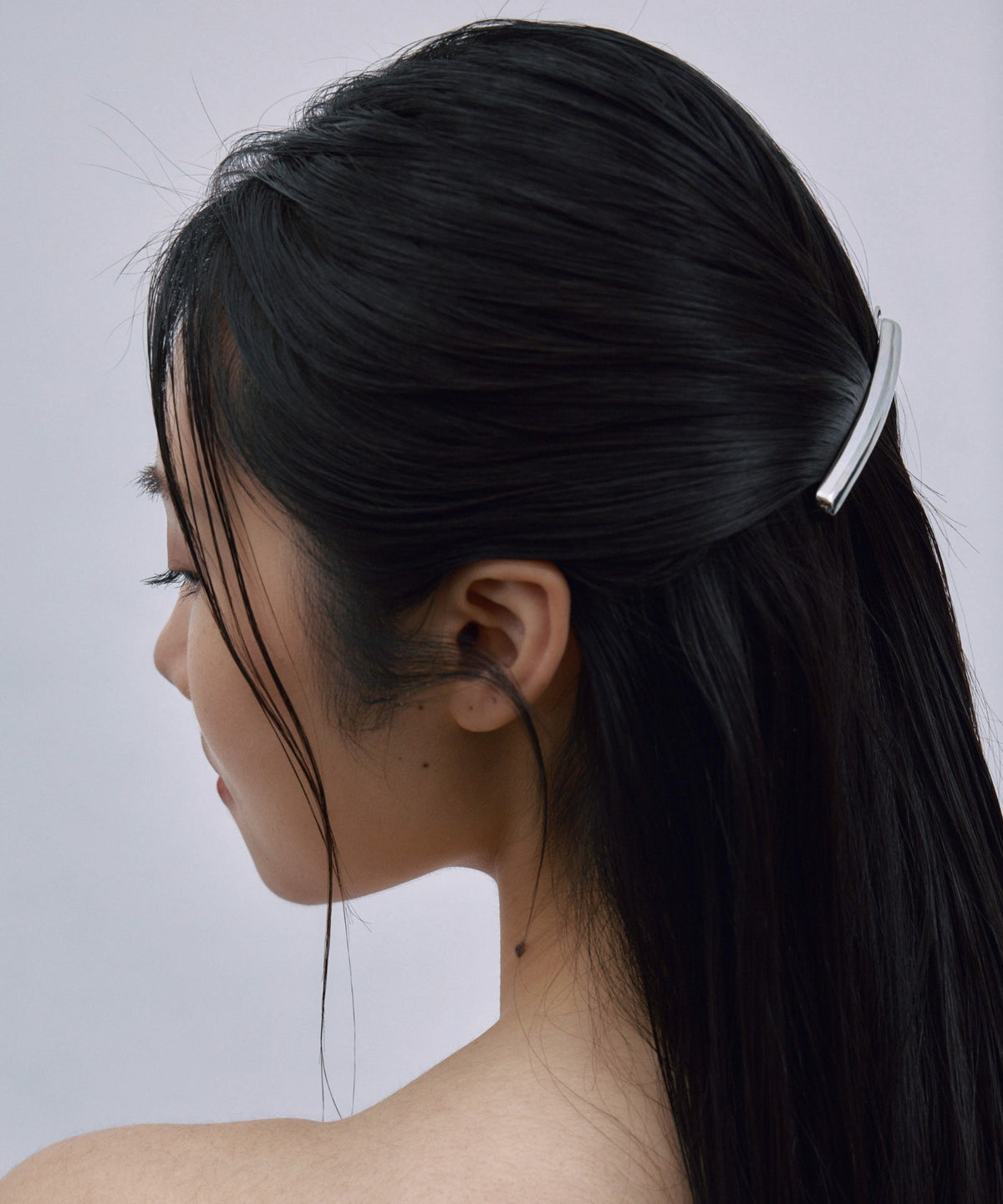 [シルバー]スティックヘアクリップ