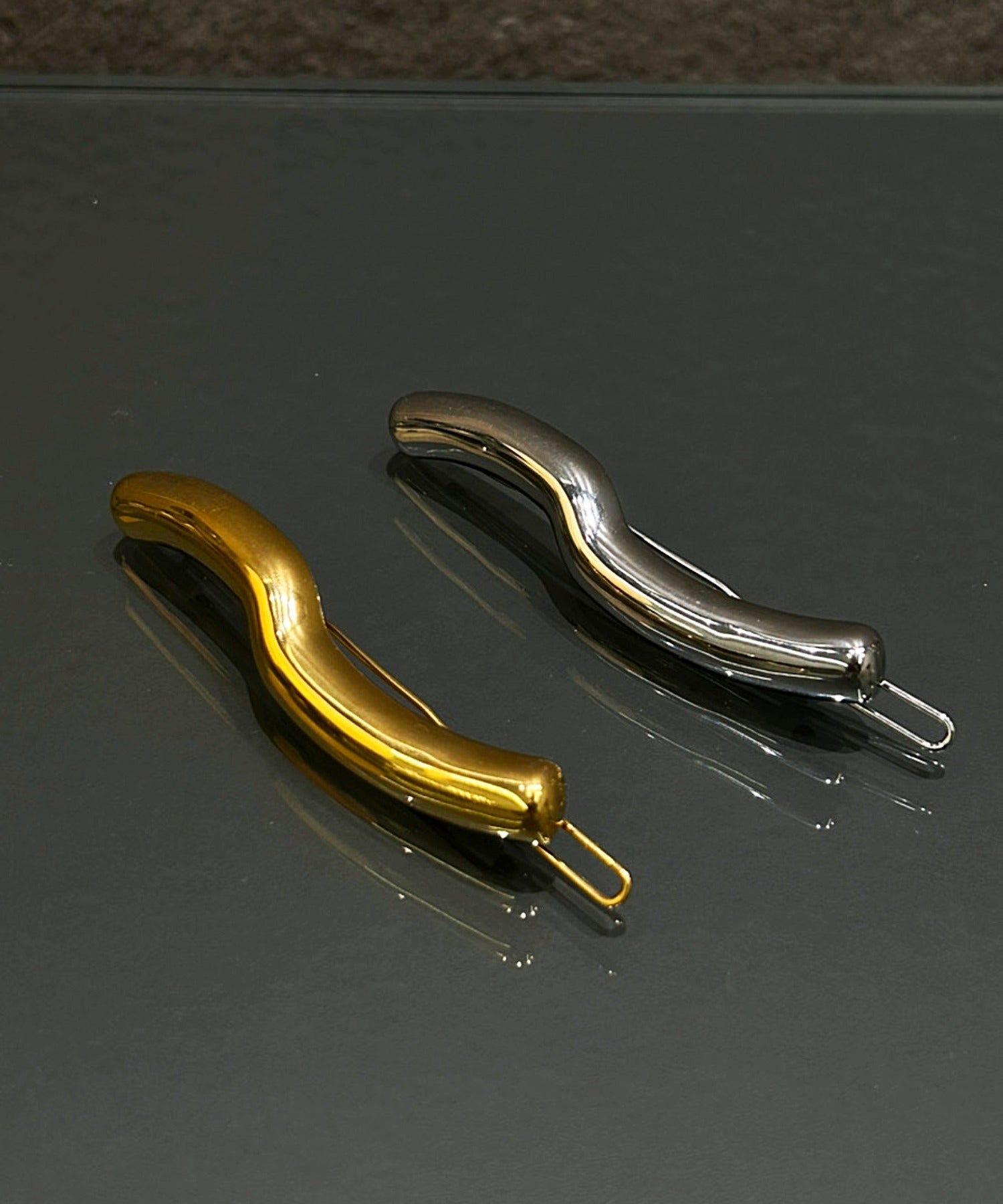 [銀色] 膨脹髮夾