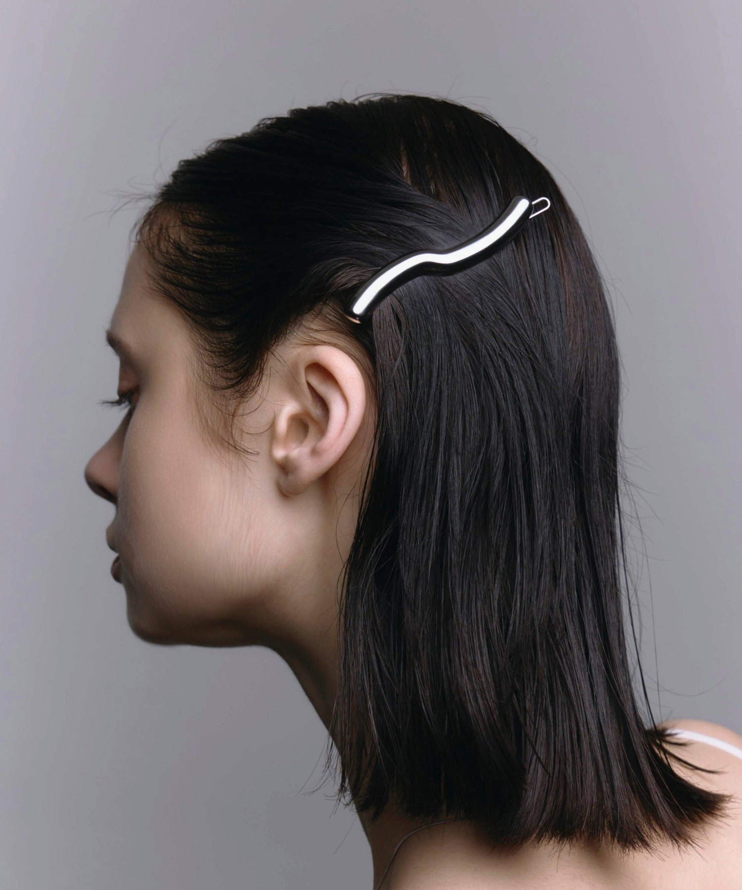 [銀色] 膨脹髮夾