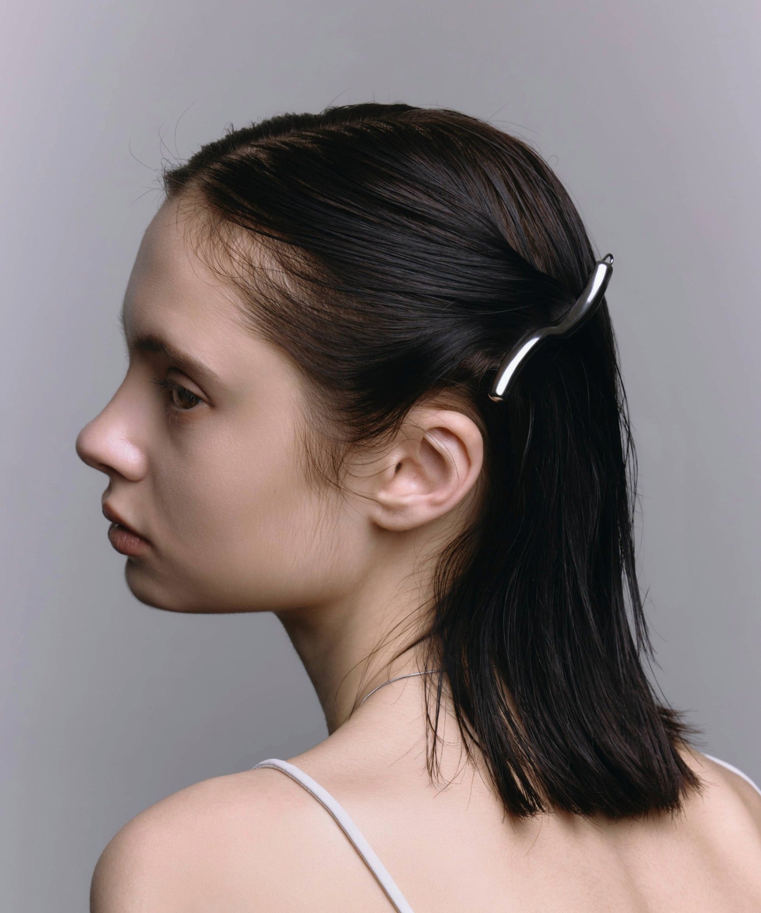 [銀色] 膨脹髮夾