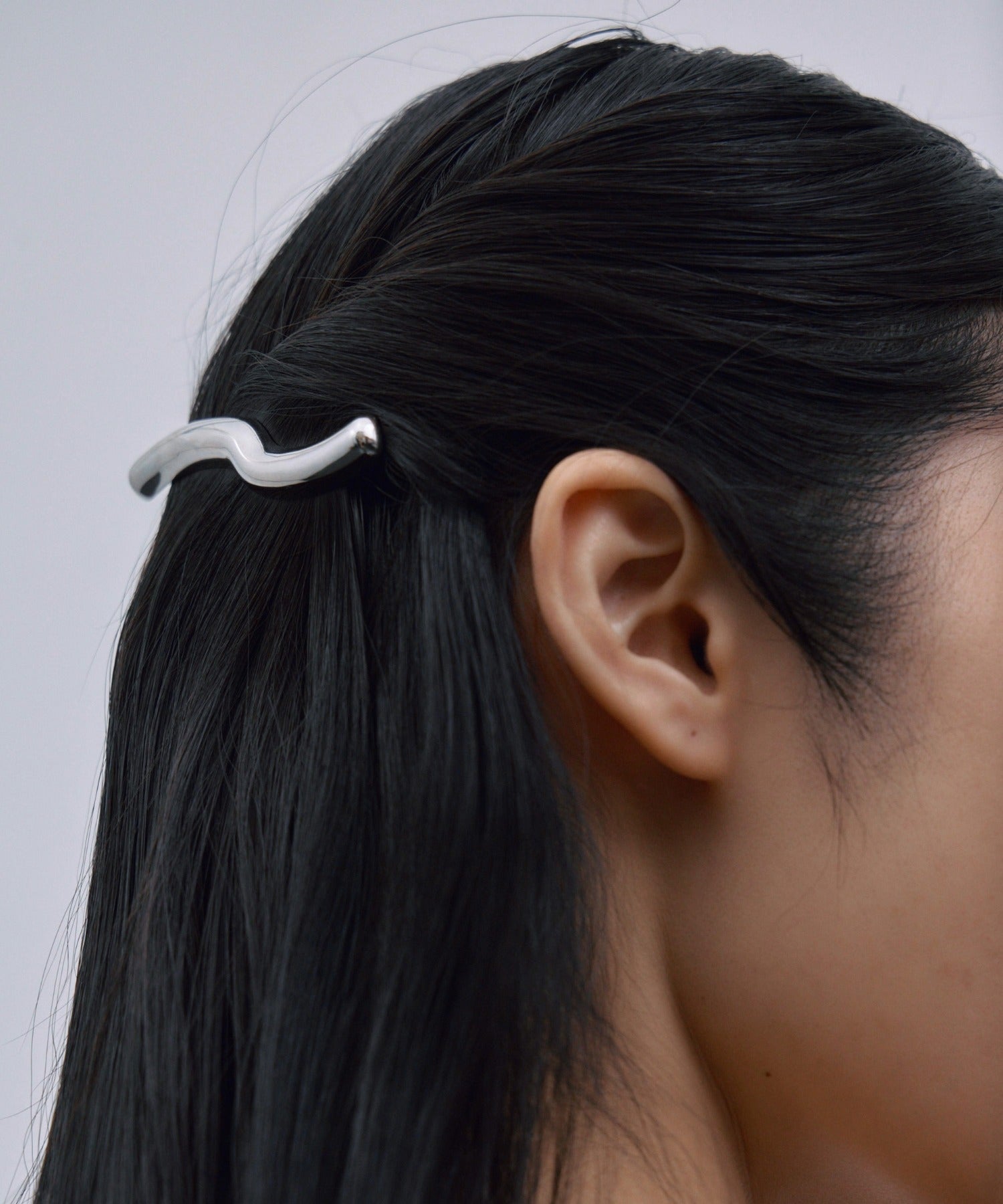 シルバー]スウェルヘアクリップ