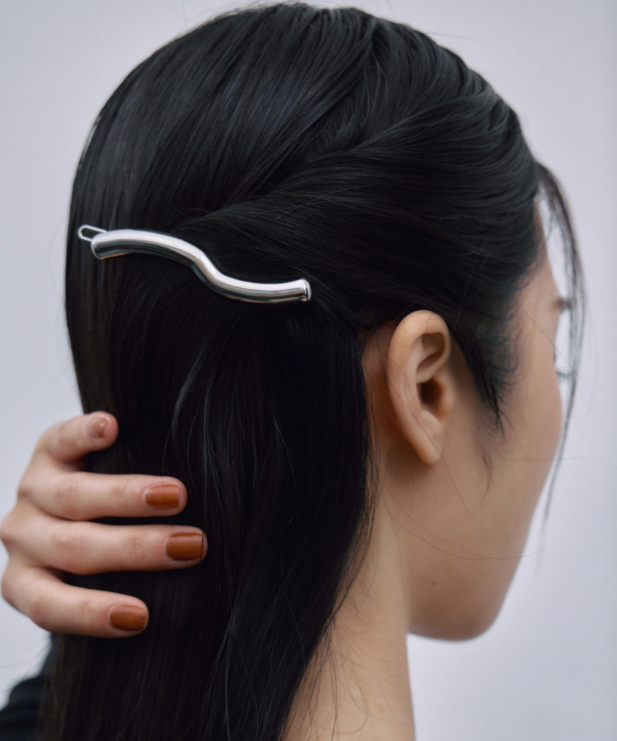 [シルバー]スウェルヘアクリップ