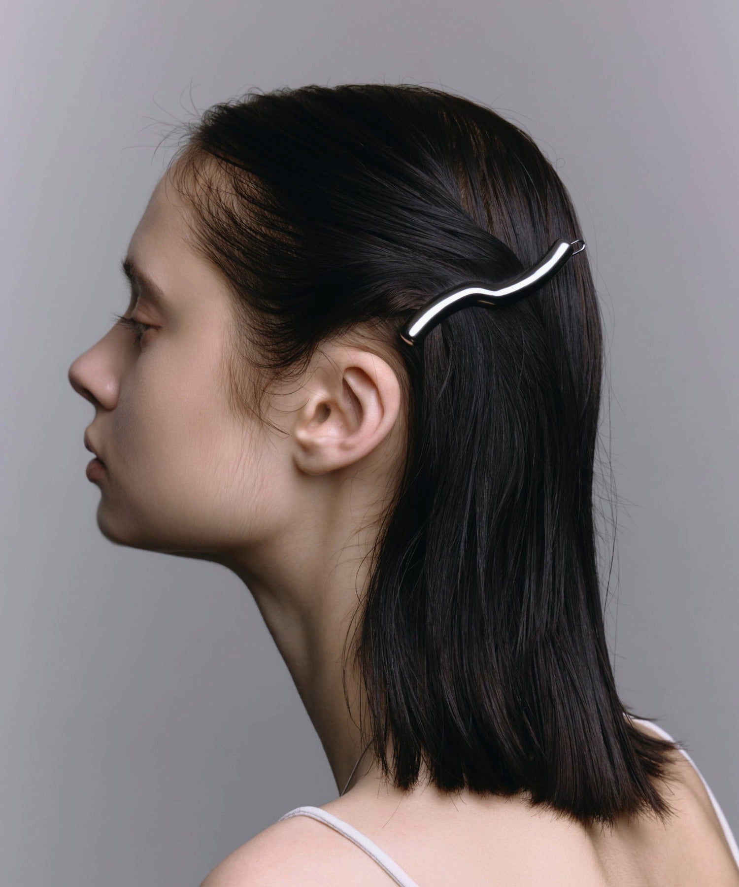 [銀色] 膨脹髮夾