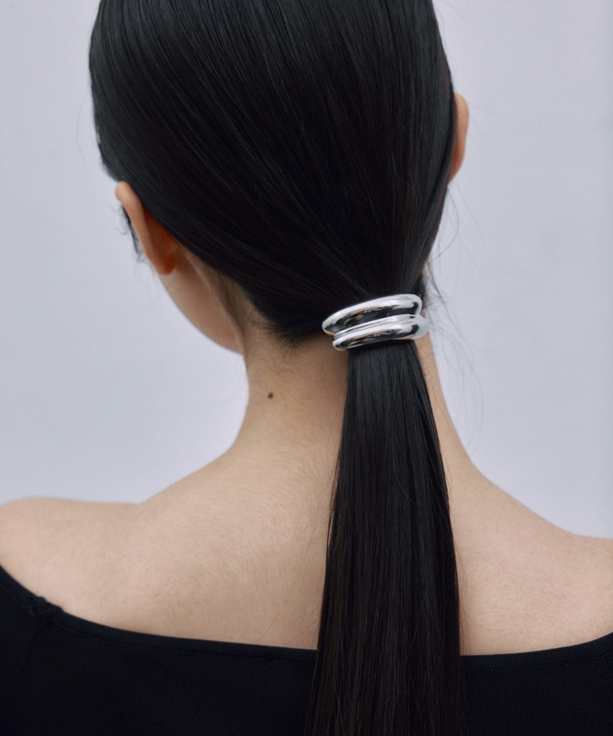[シルバー]ラインヘアタイ