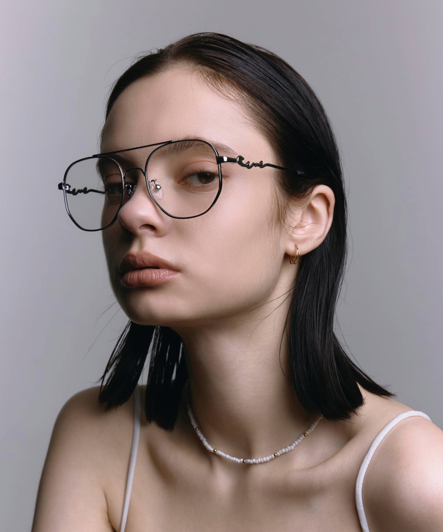 [クリア]メタルティアドロップアイウェア