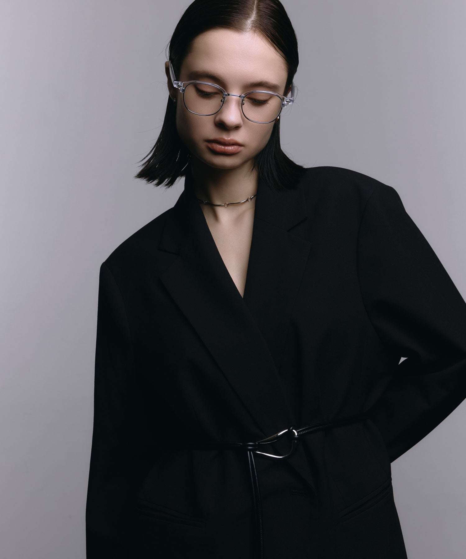 [クリア]クラシックブロウアイウェア