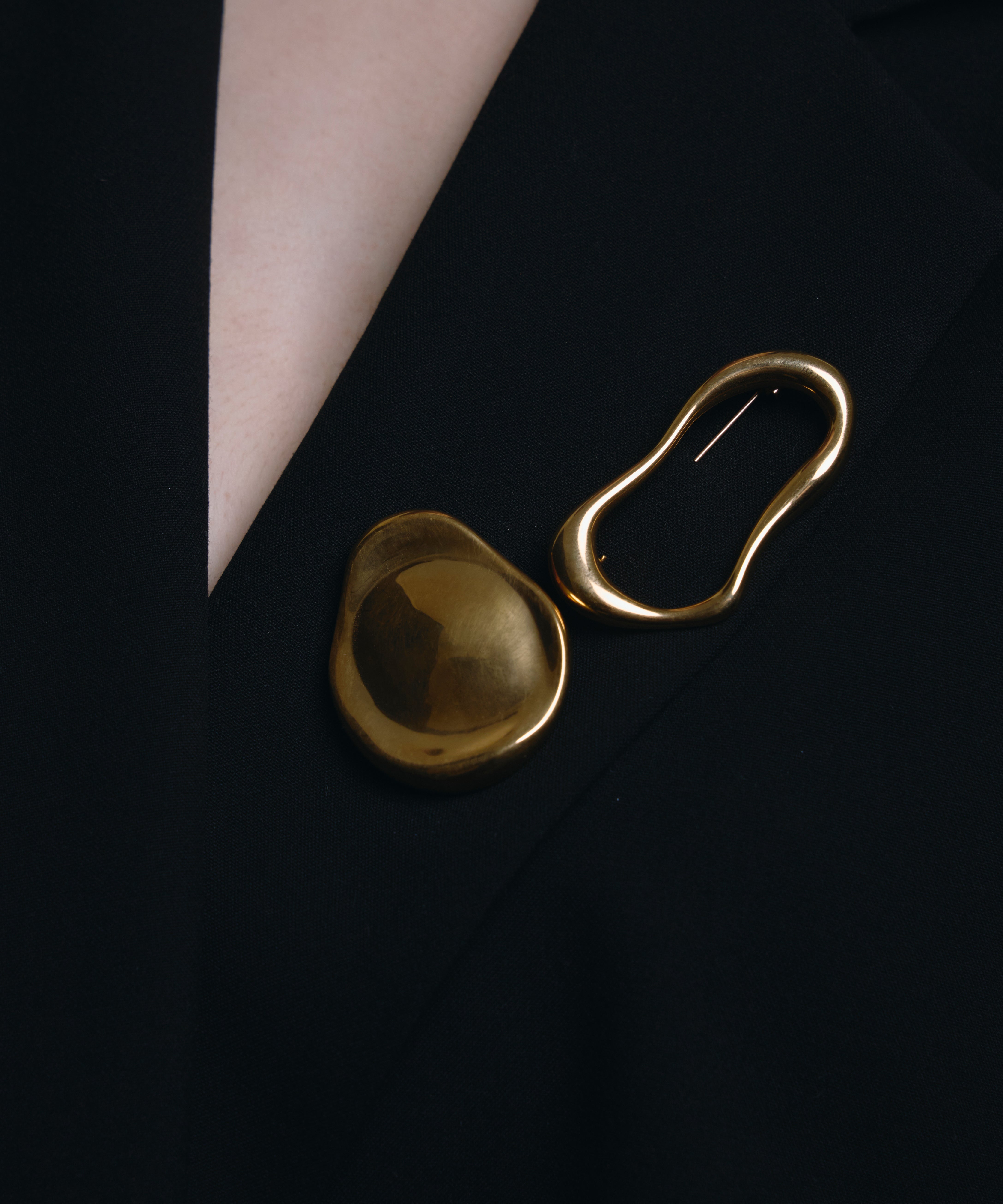 [ゴールド]モルテンフォームブローチ