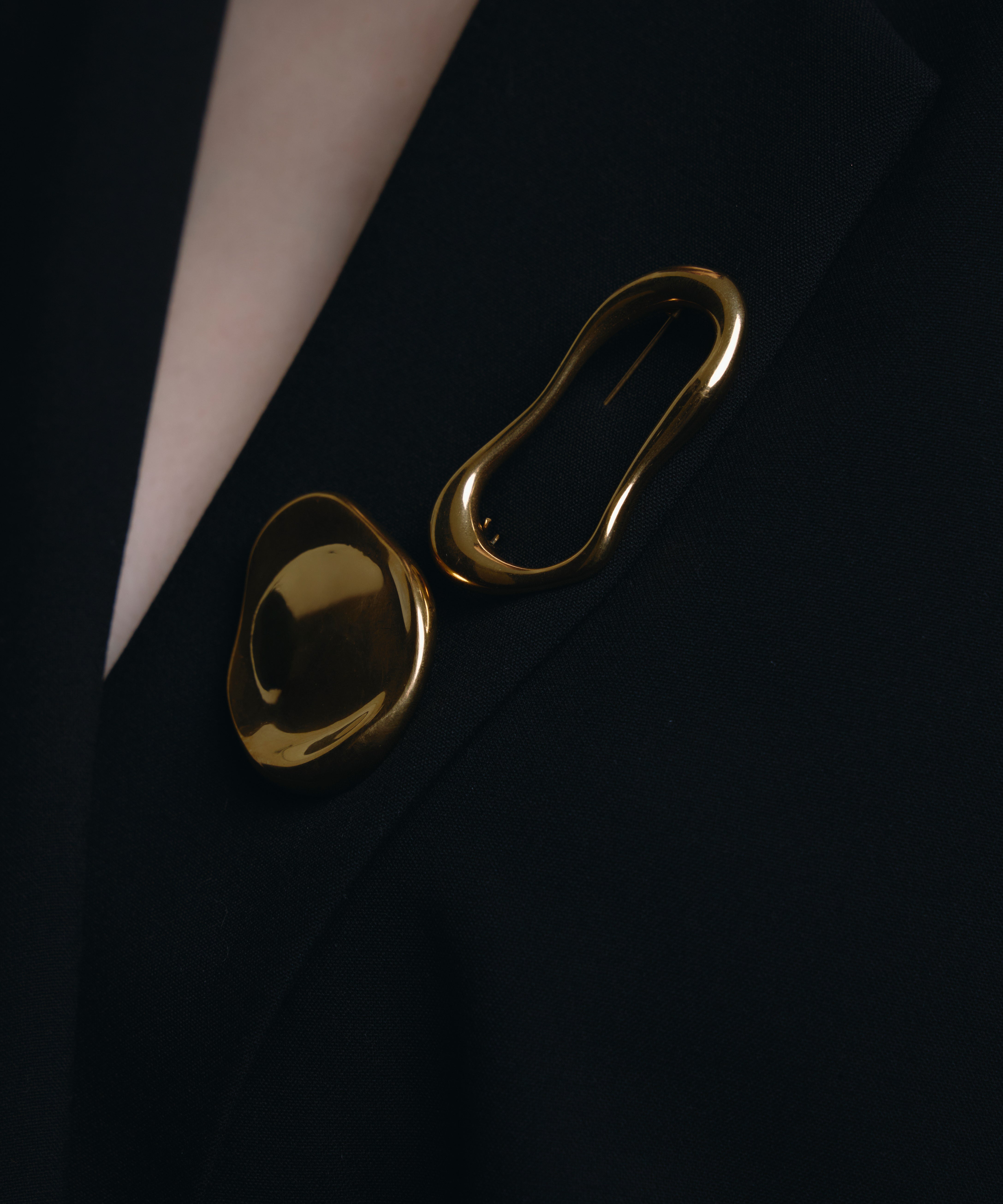 [ゴールド]モルテンフォームブローチ