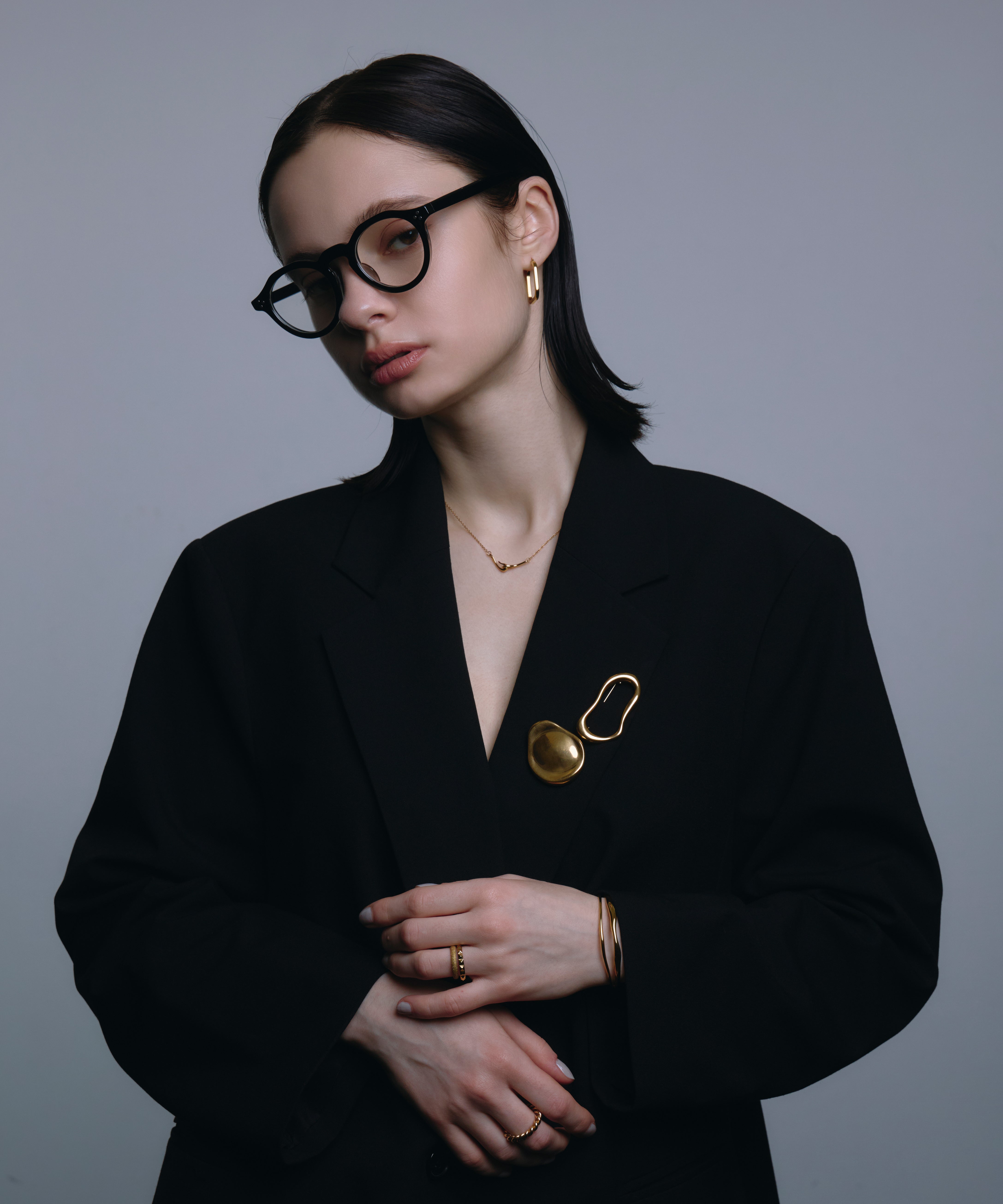 [ゴールド]モルテンフォームブローチ