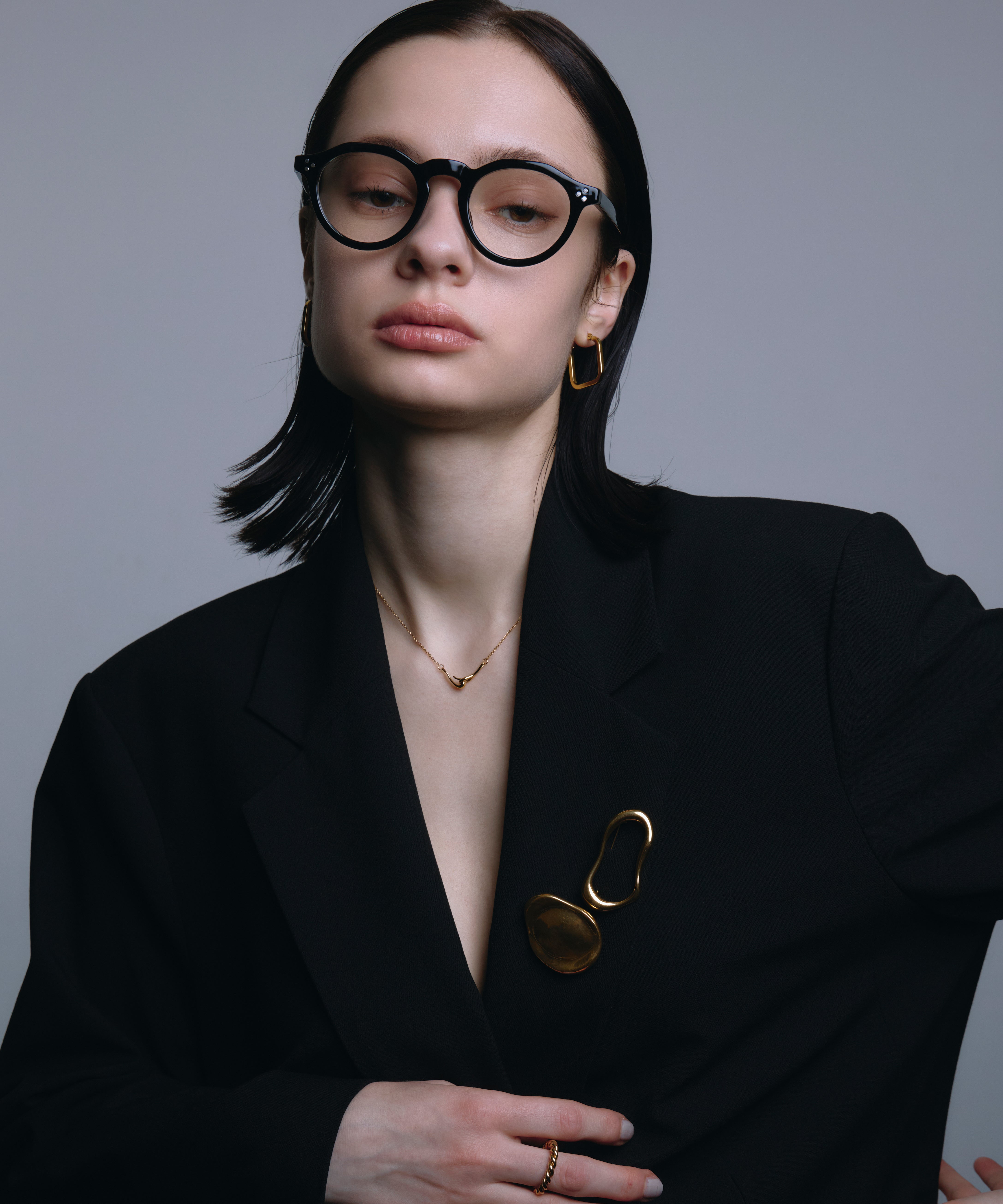 [ゴールド]モルテンフォームブローチ