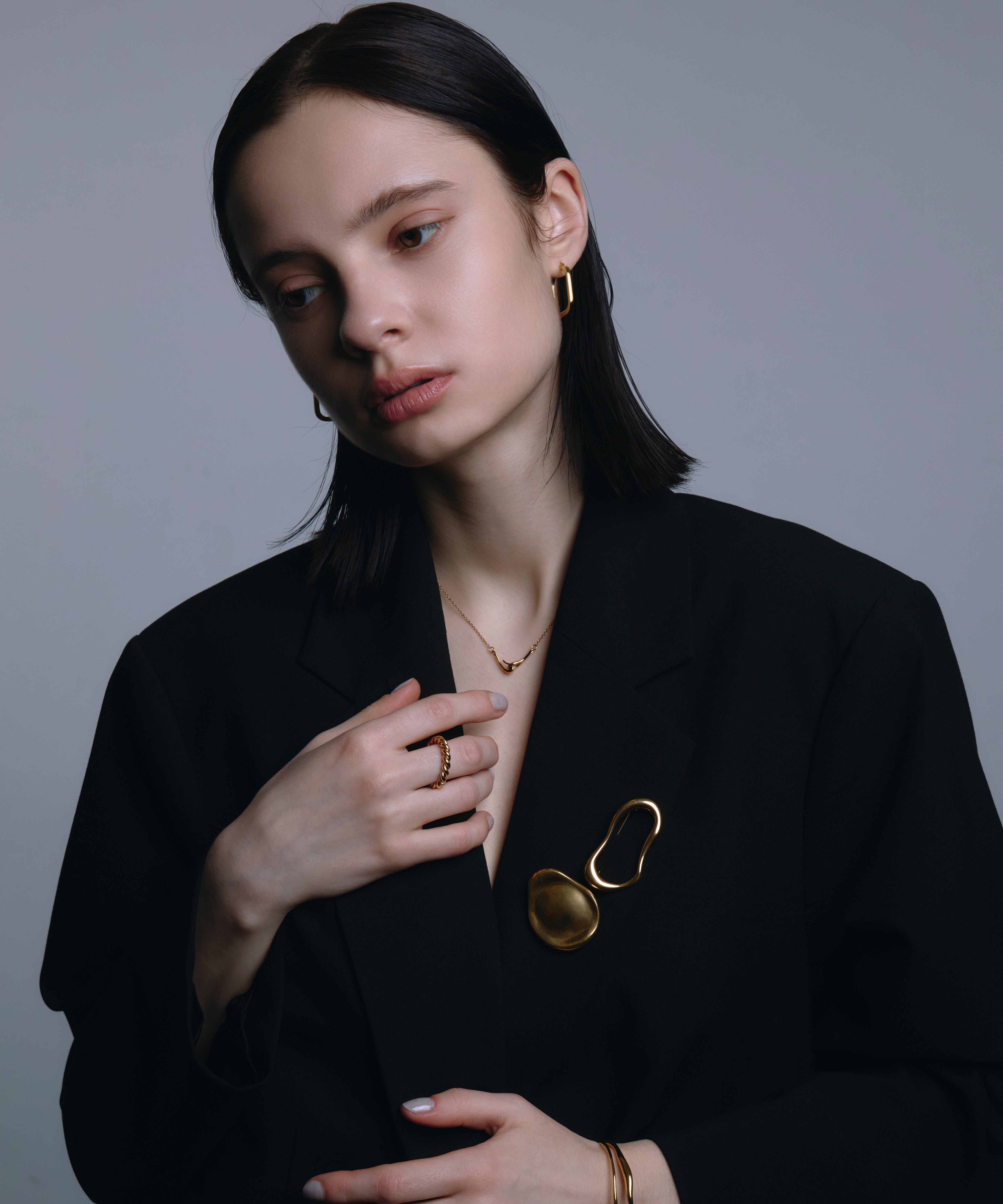 [ゴールド]モルテンフォームブローチ