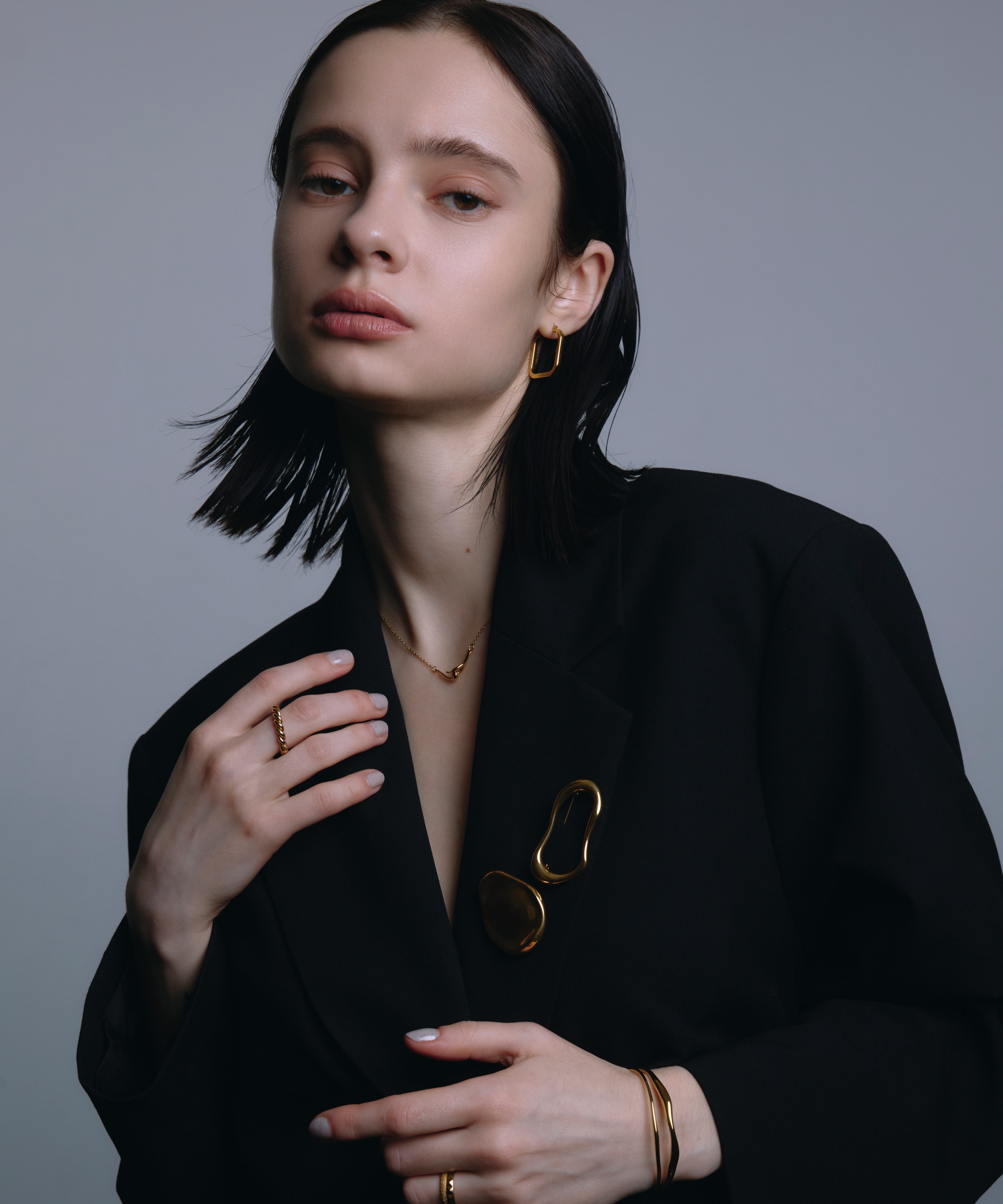 [ゴールド]モルテンフォームブローチ