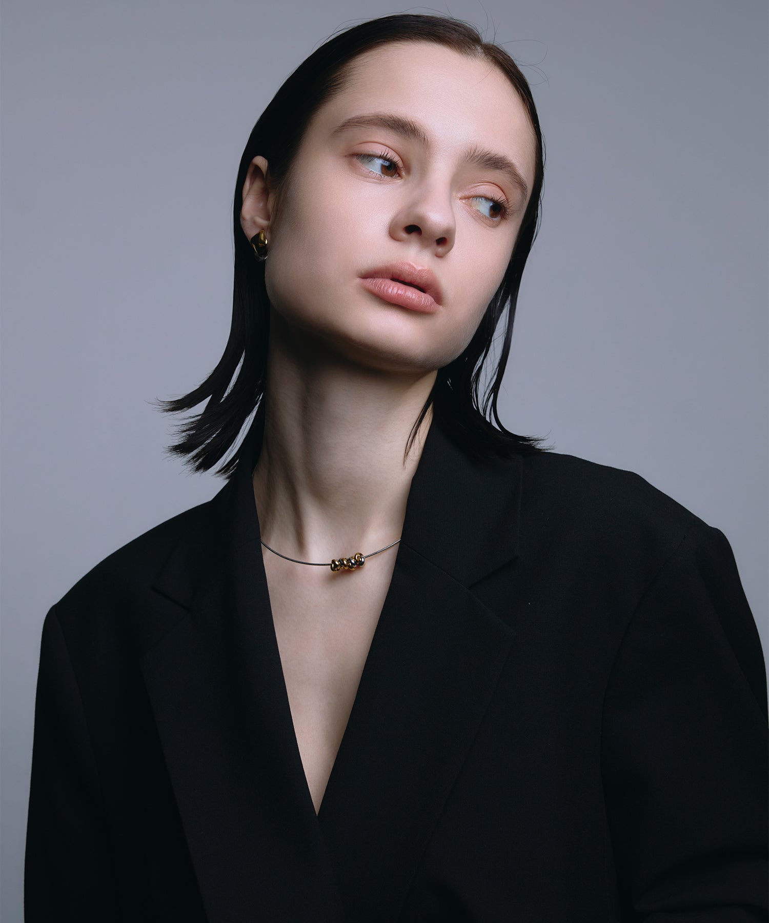 【展示会商品（预定4月下旬发送）】[混合]螺旋欧米茄项链