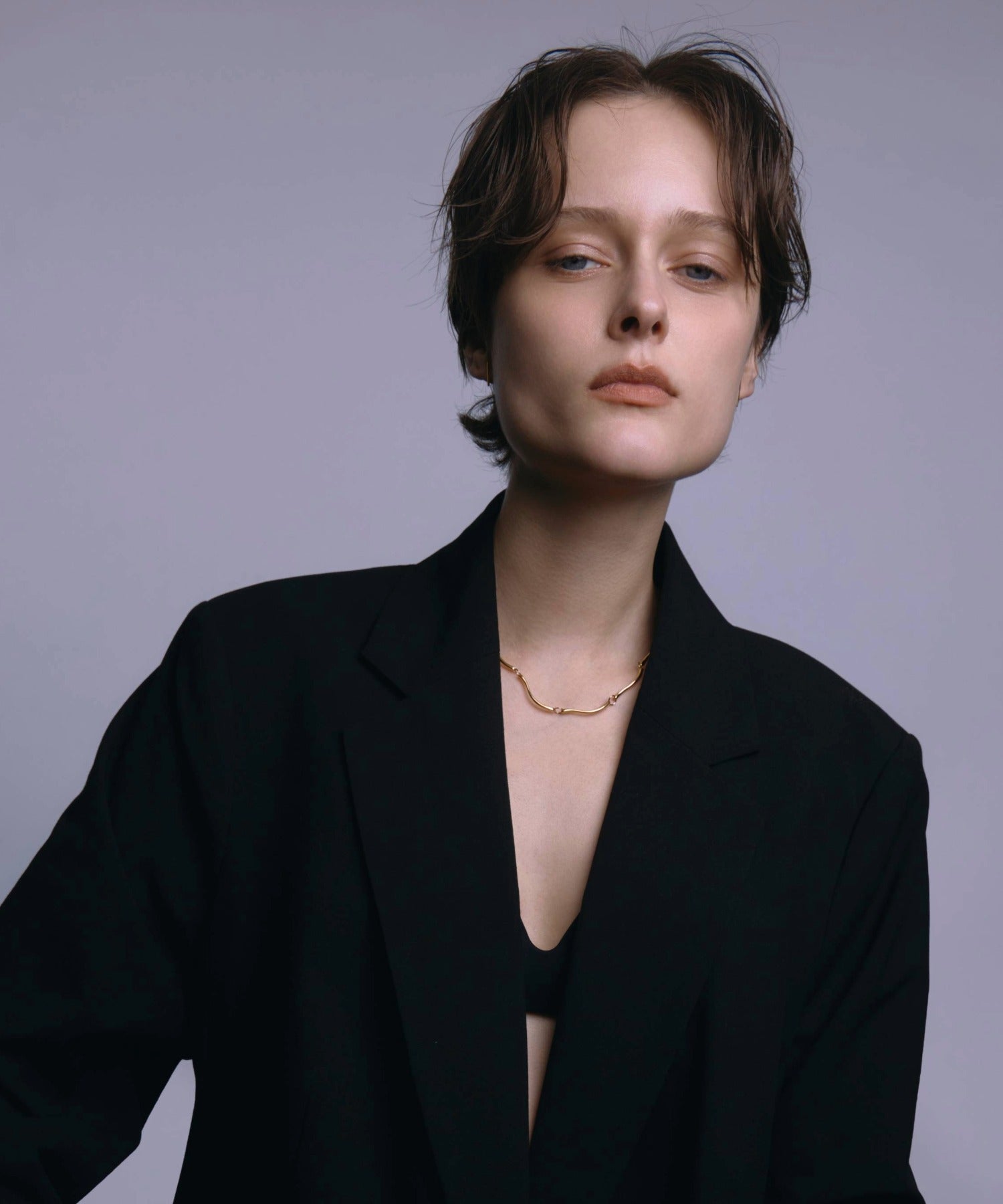 [ゴールド]フローラインネックレス