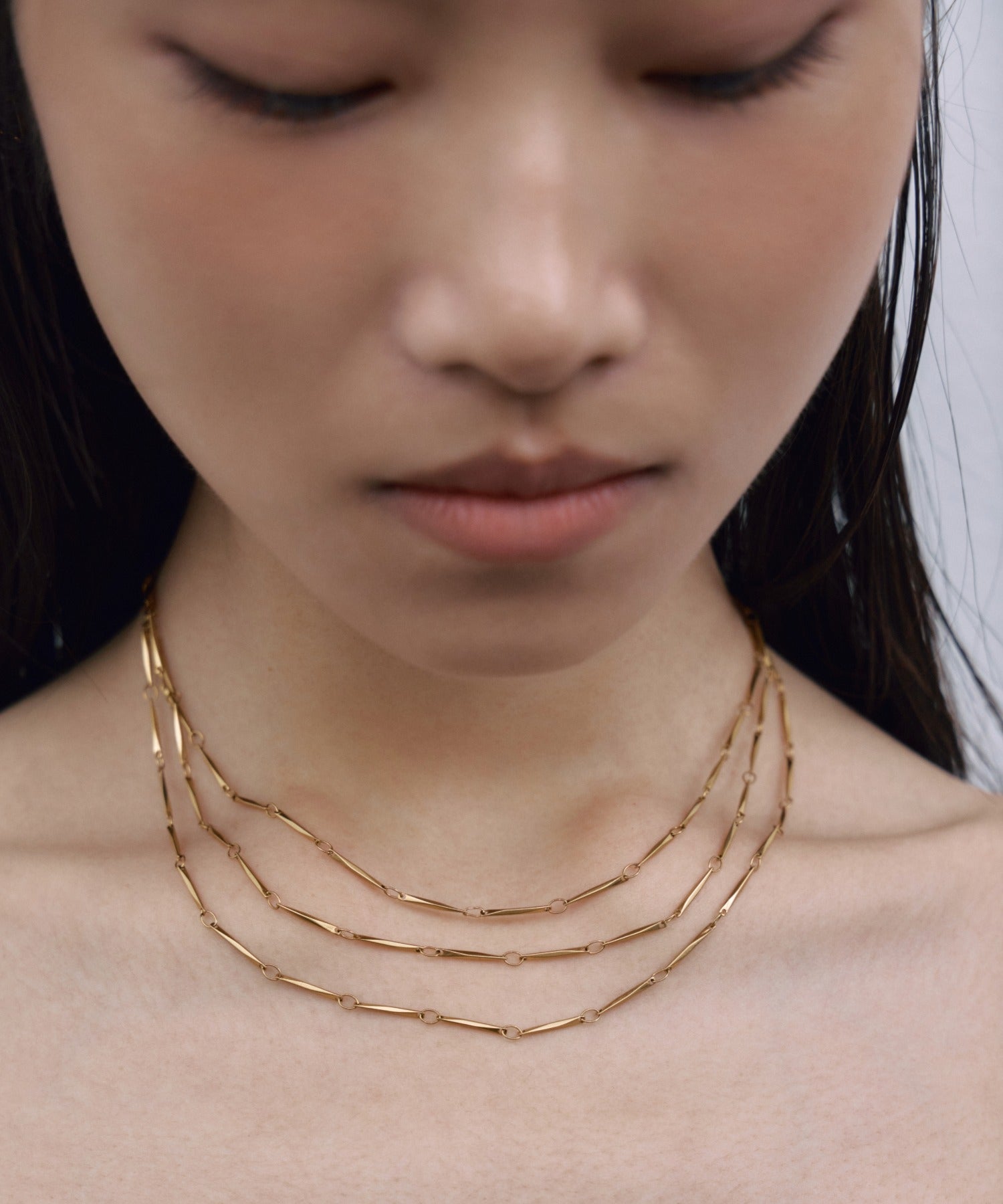 【展示会商品(9月下旬発送予定)】[ゴールド]グロウボードロングネックレス