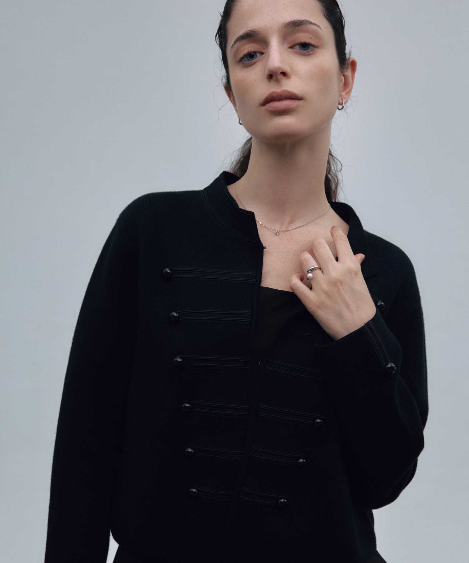 【展示会商品(10月下旬発送予定)】[シルバー]ラスタードロップネックレス