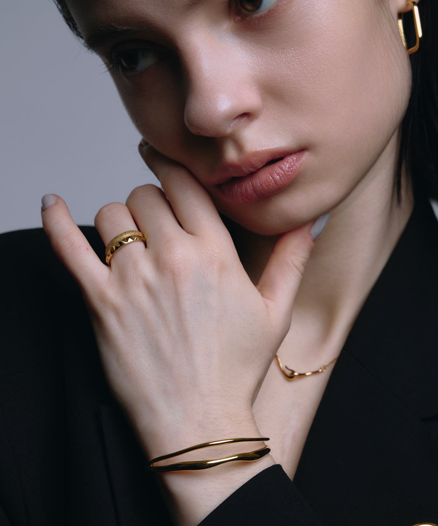 【展覽產品（預定三月底出貨】[金色] 雙文化手鐲