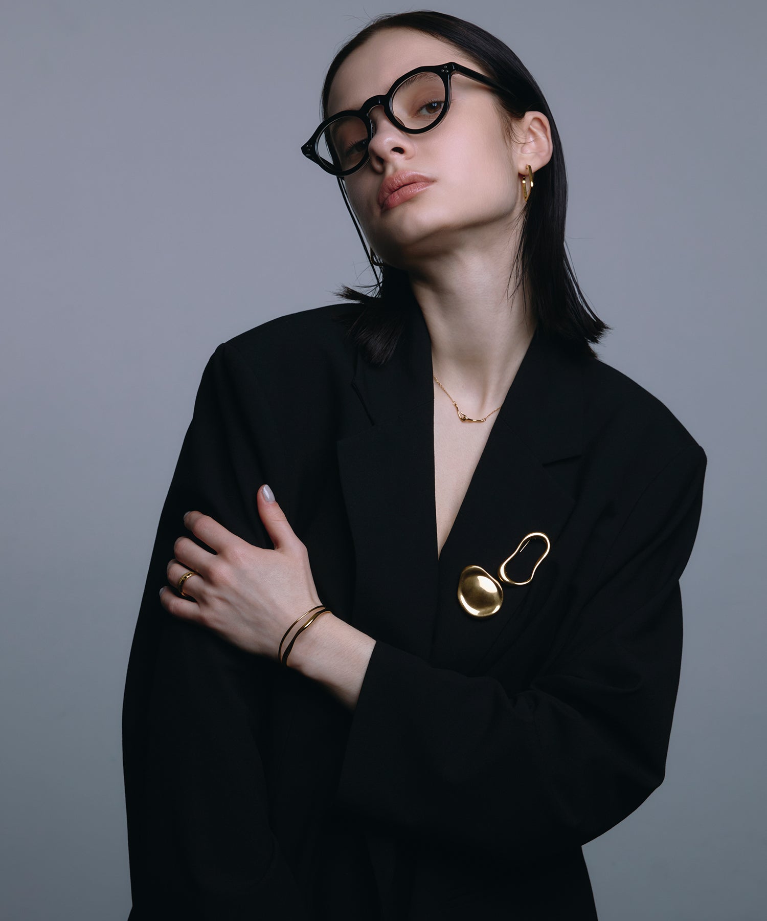 【展覽產品（預定三月底出貨】[金色] 雙文化手鐲