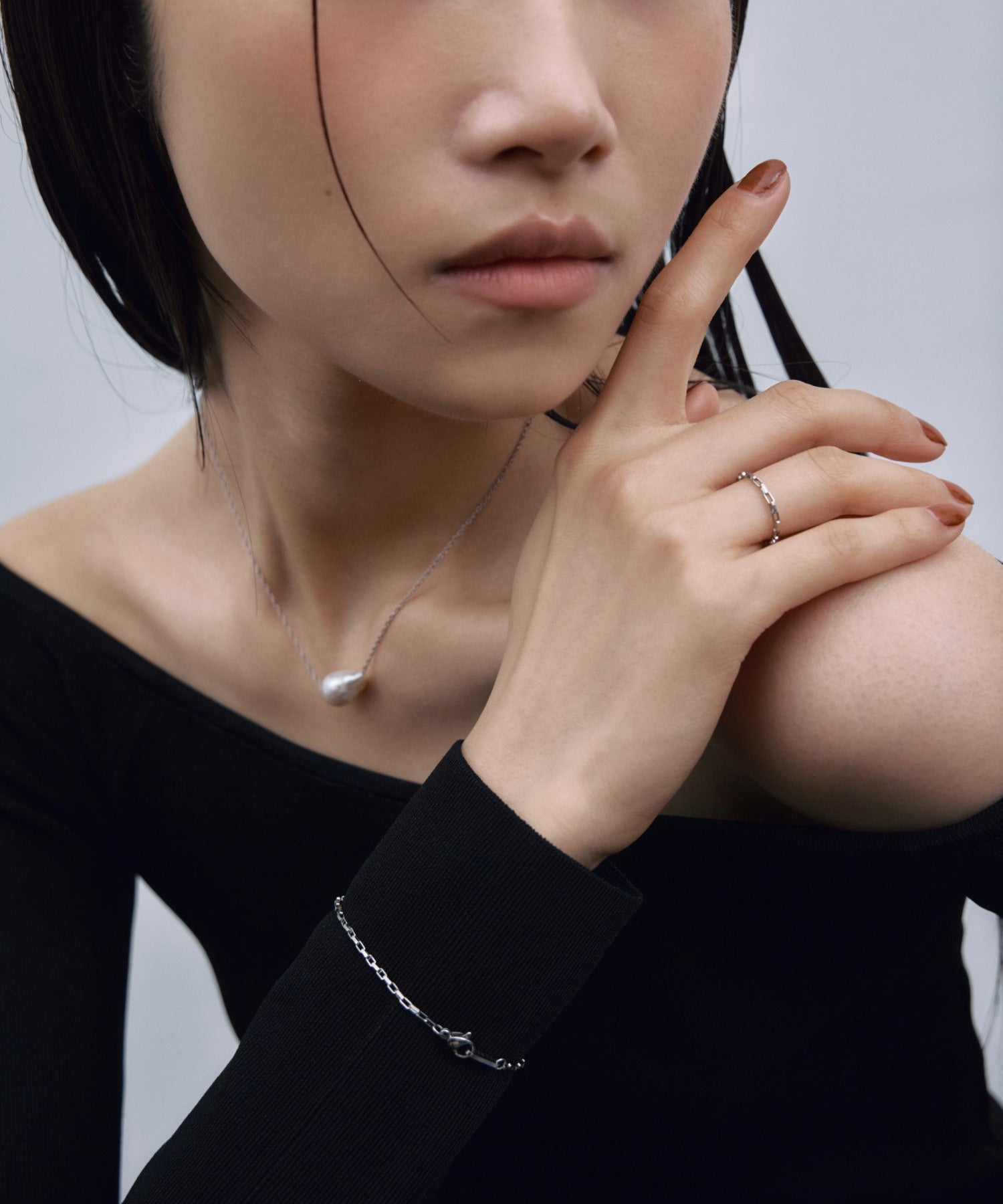 【展示会商品(9月下旬発送予定)】[シルバー]スィンボックスチェーンブレスレット
