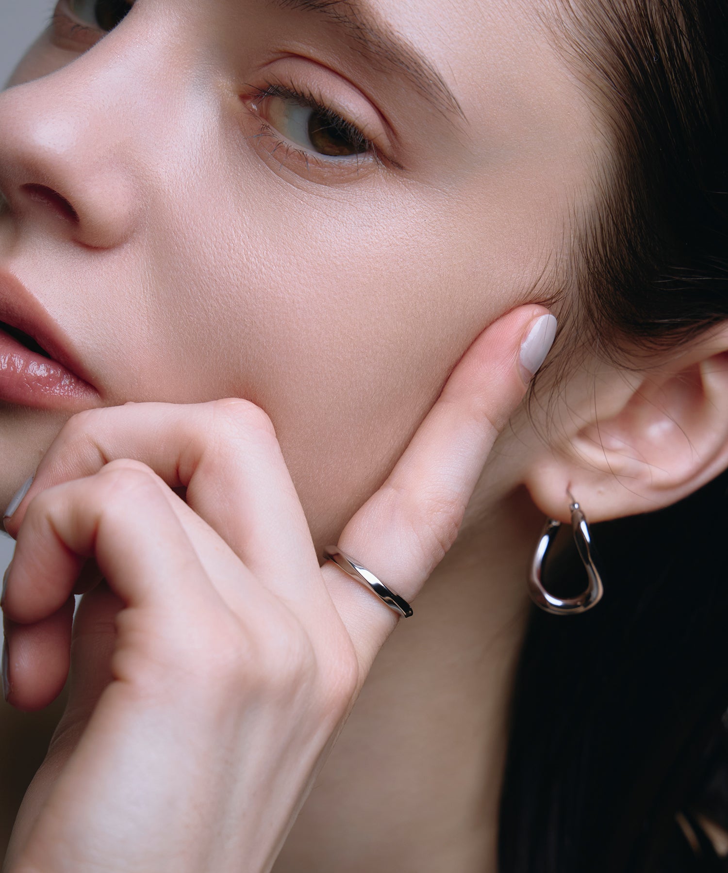 [シルバー]スカルプトツイストリング