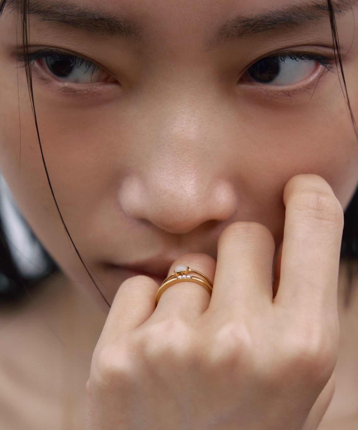 【展示会商品(9月下旬発送予定)】[ゴールド]ストーンオーブリング