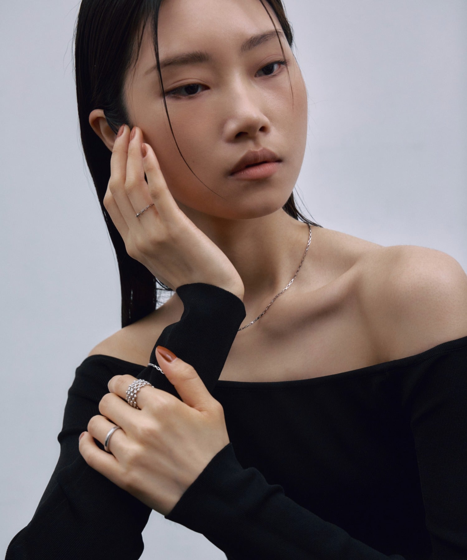 【展示会商品(9月下旬発送予定)】[シルバー]スィンメッシュリング