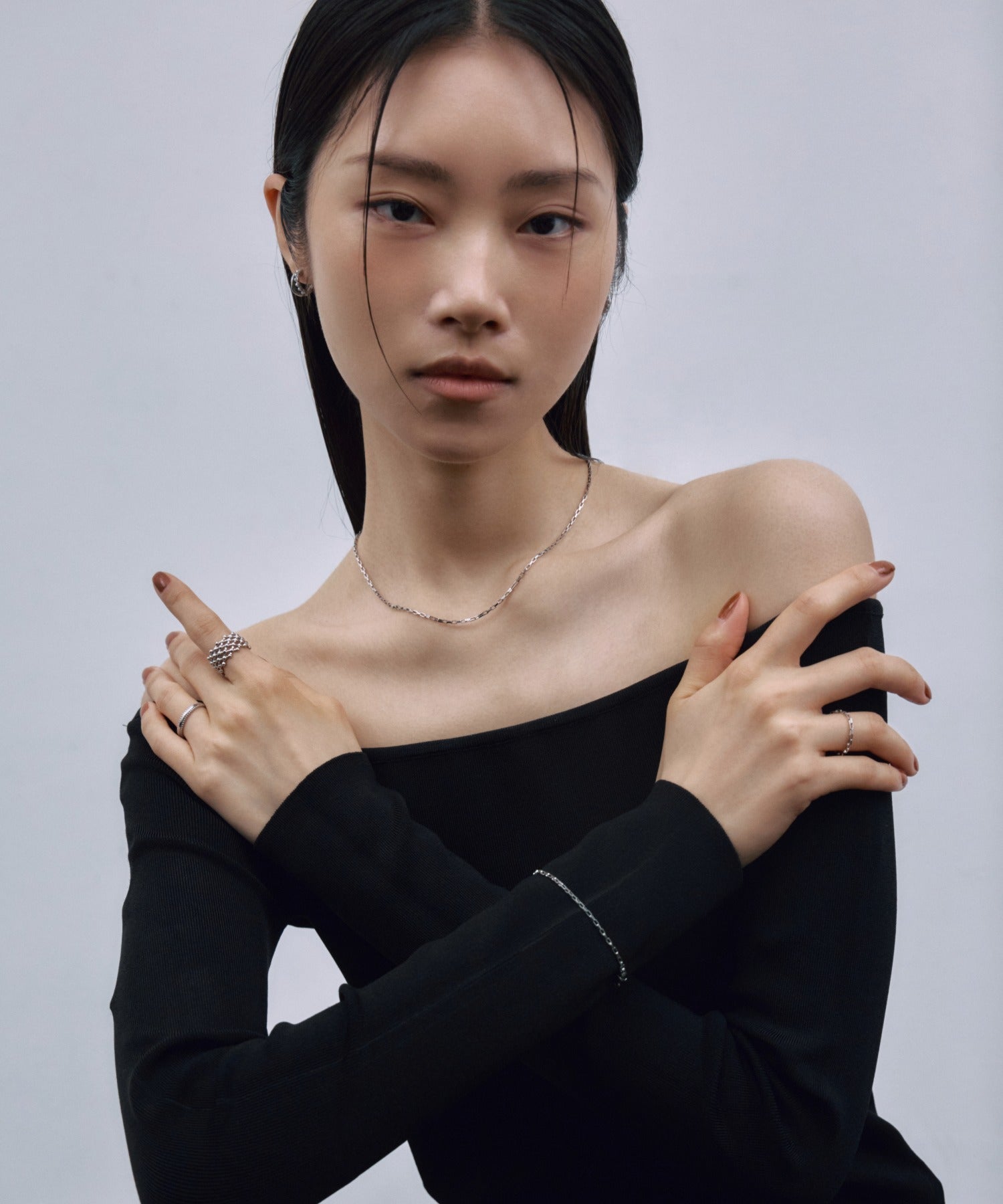 【展示会商品(9月下旬発送予定)】[シルバー]スィンメッシュリング