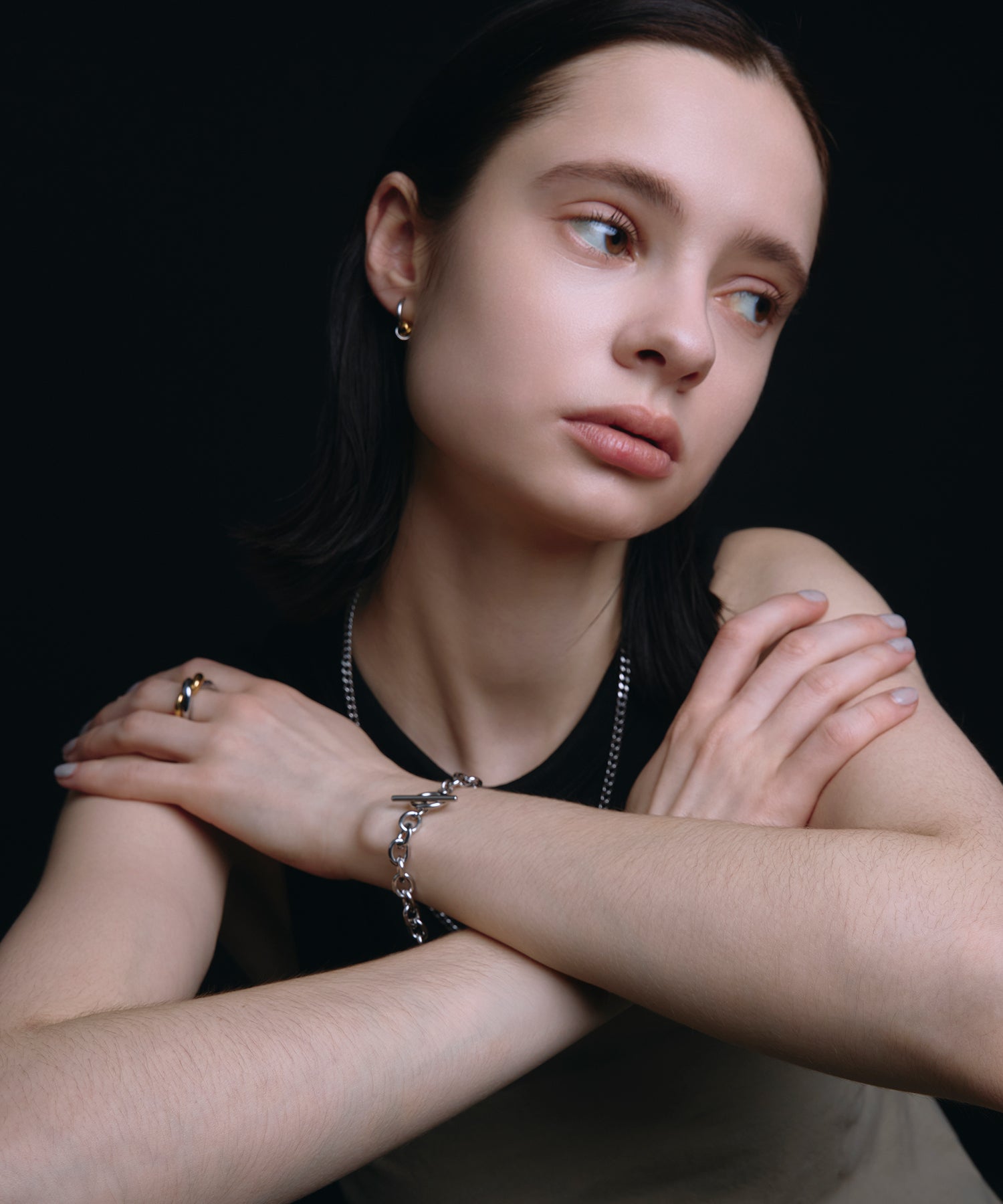 [展覽產品（預定四月底出貨）]螺旋迷你圈形耳環