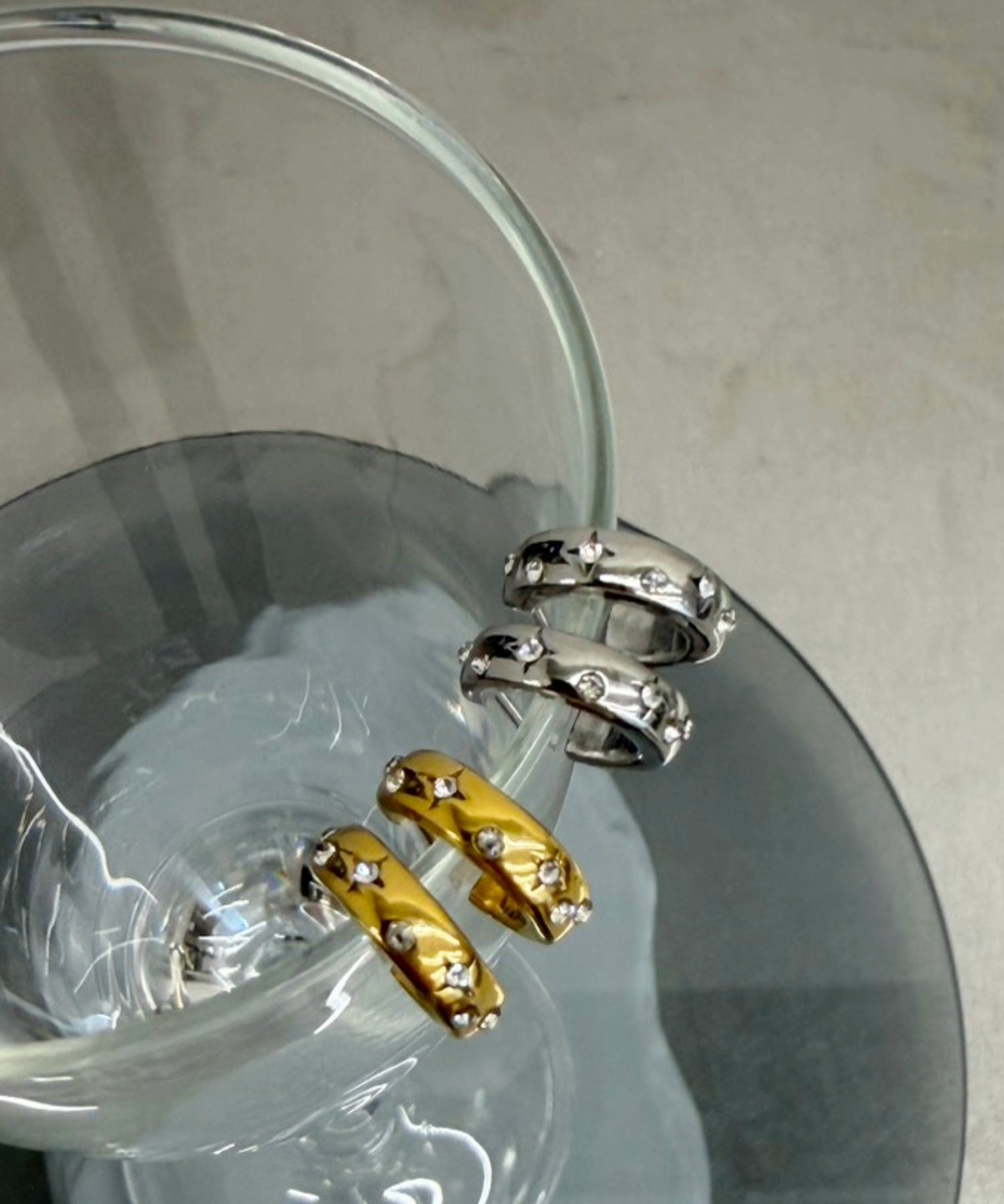 [ゴールド]セレスティアルフープピアス