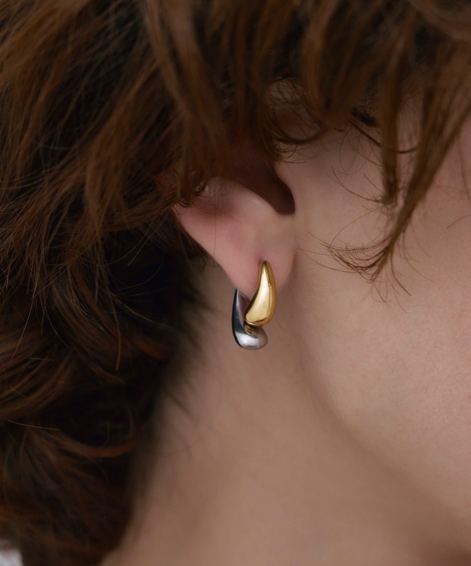 ピアス ミックス]ニュアンスダブルビューピアス