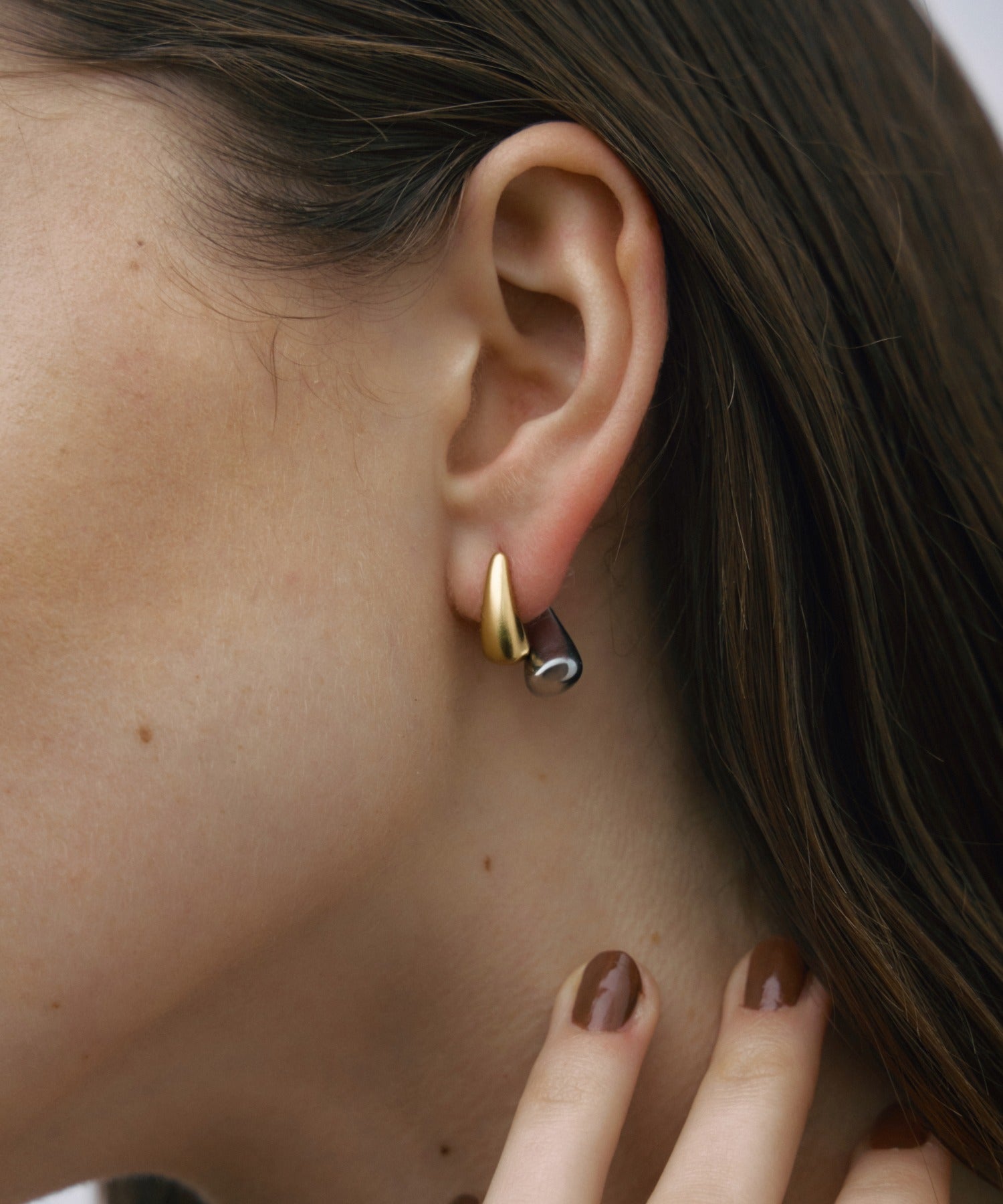 ミックス]ニュアンスダブルビューピアス