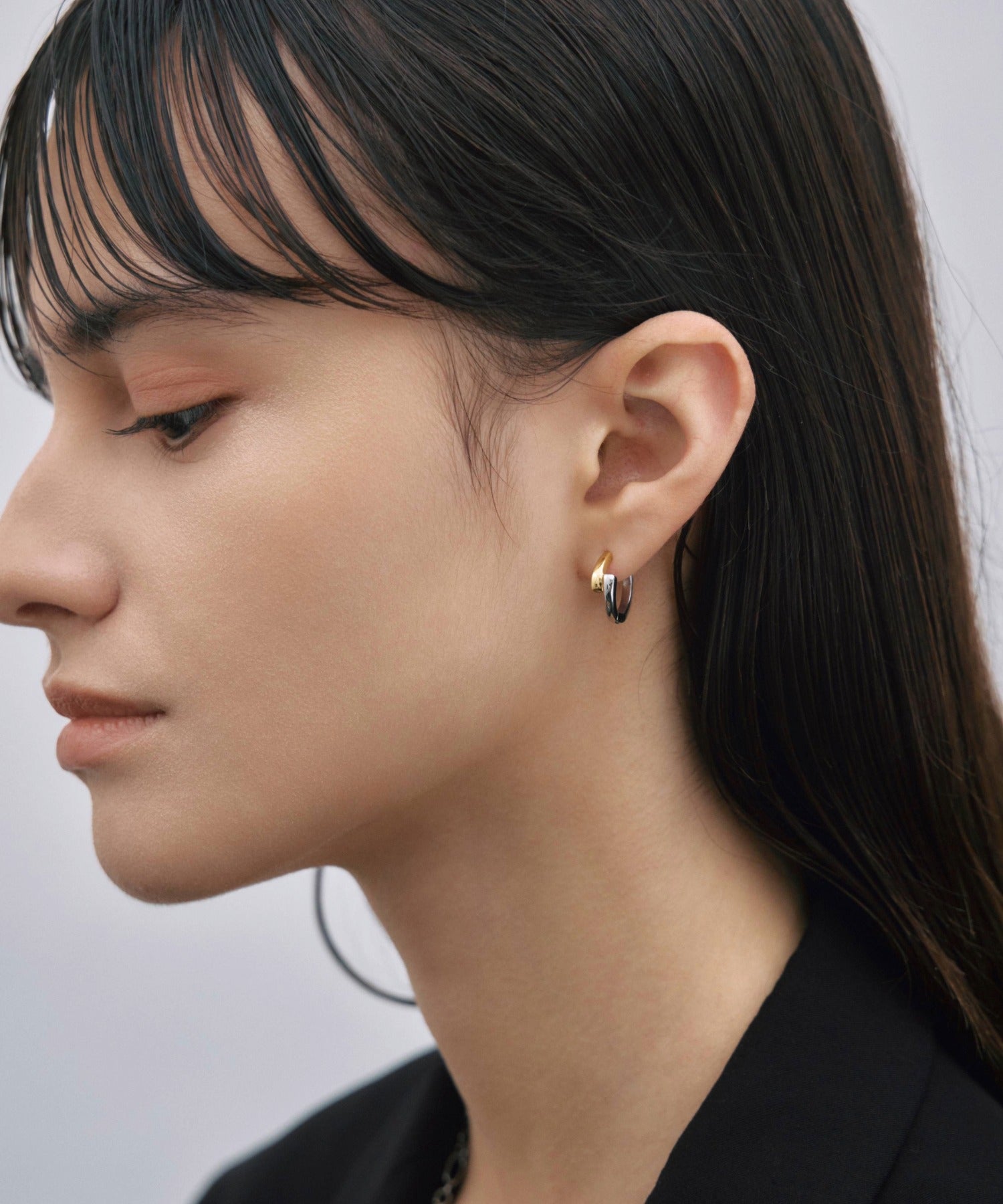 [ミックス]レイヤーフープピアス