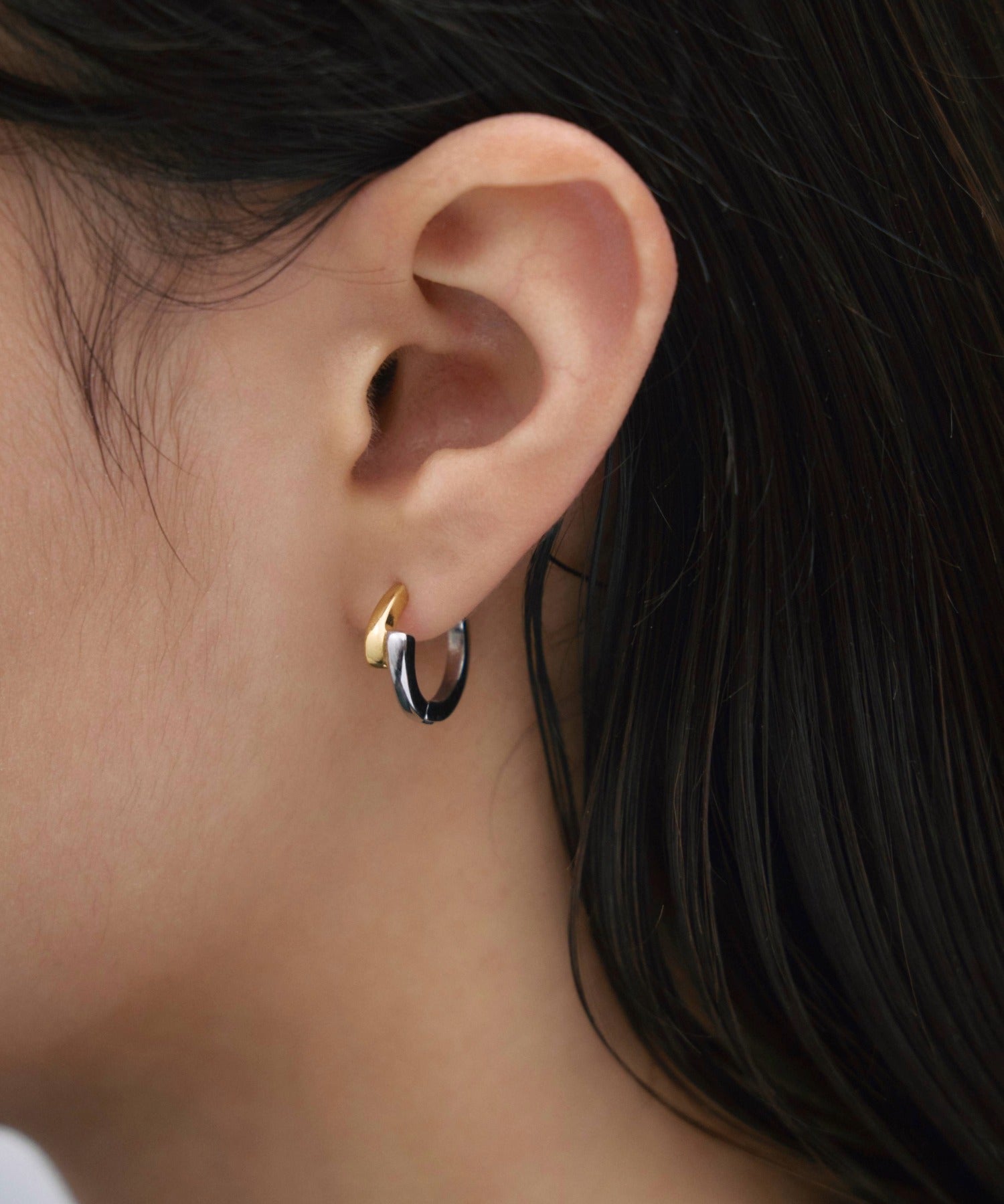 [ミックス]レイヤーフープピアス