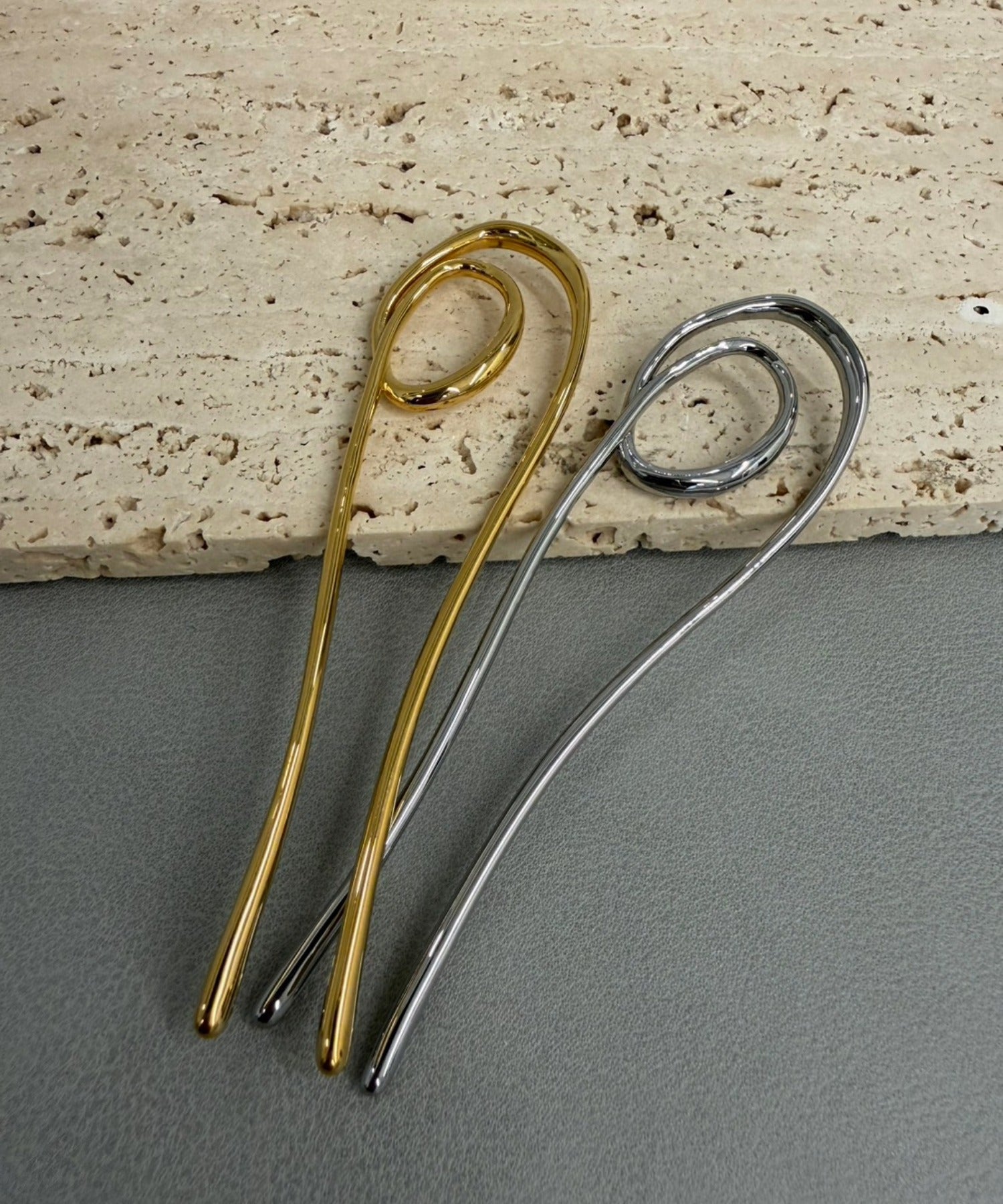 [シルバー]ニュアンスラインヘアコーム