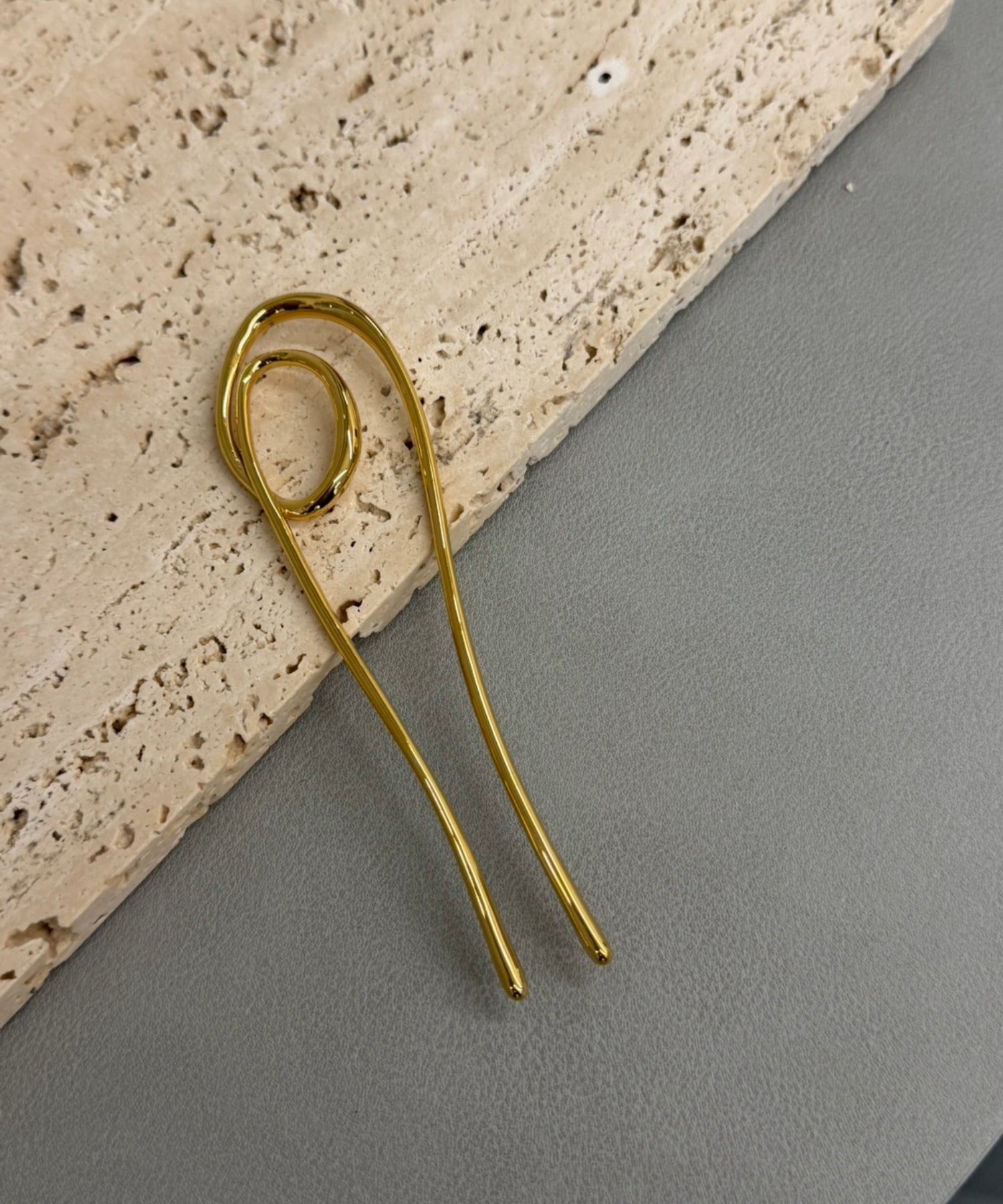 [金色] 微妙線條髮梳