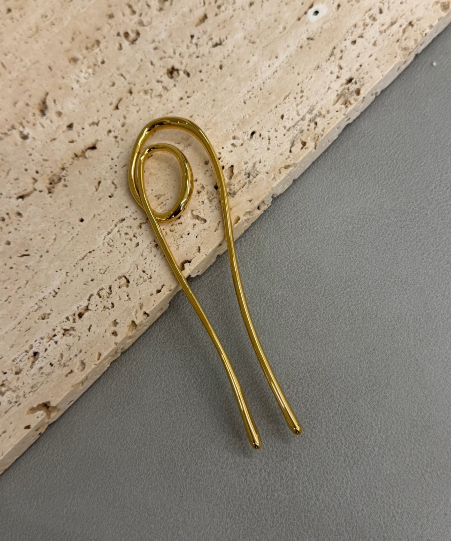 [金色] 微妙線條髮梳