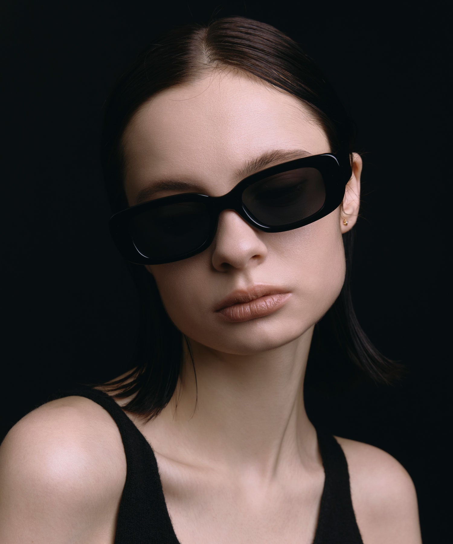 [ブラック]カラーレンズスクエア