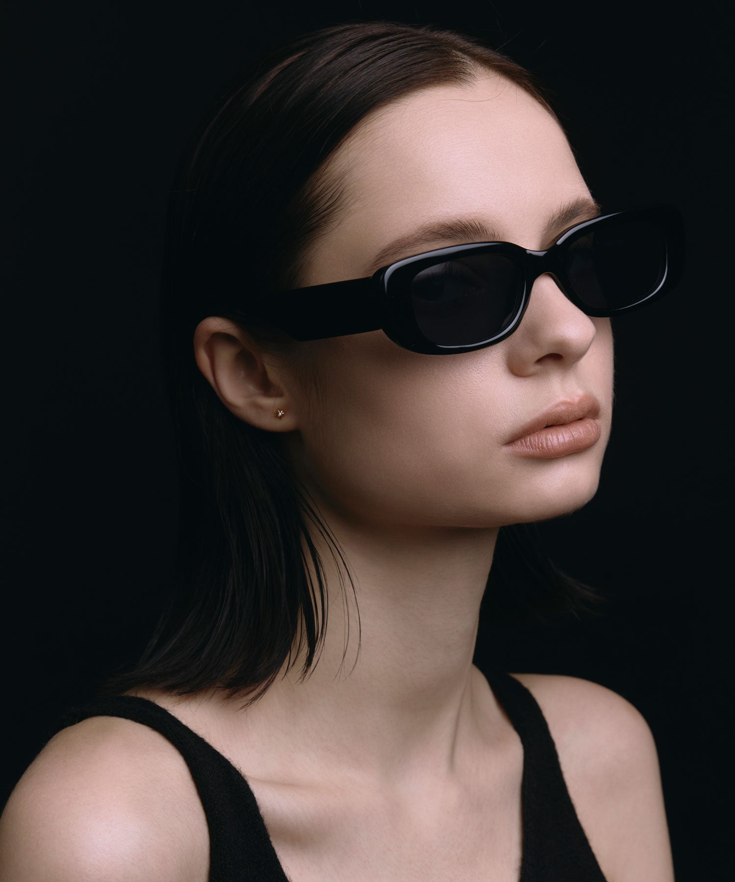 [ブラック]カラーレンズスクエア