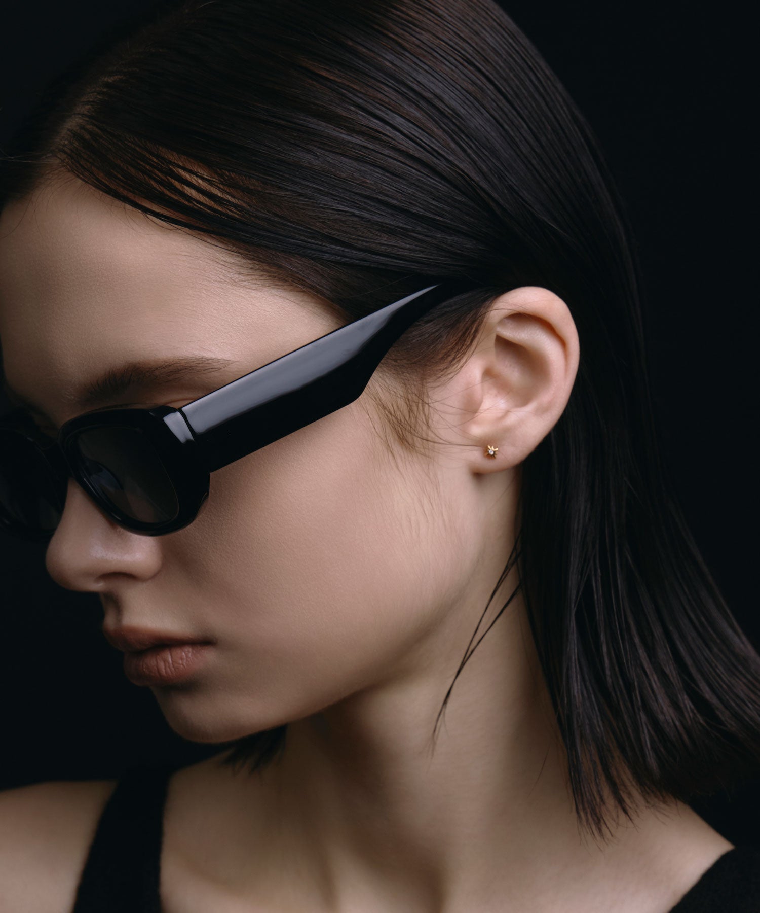 [ブラック]カラーレンズスクエア