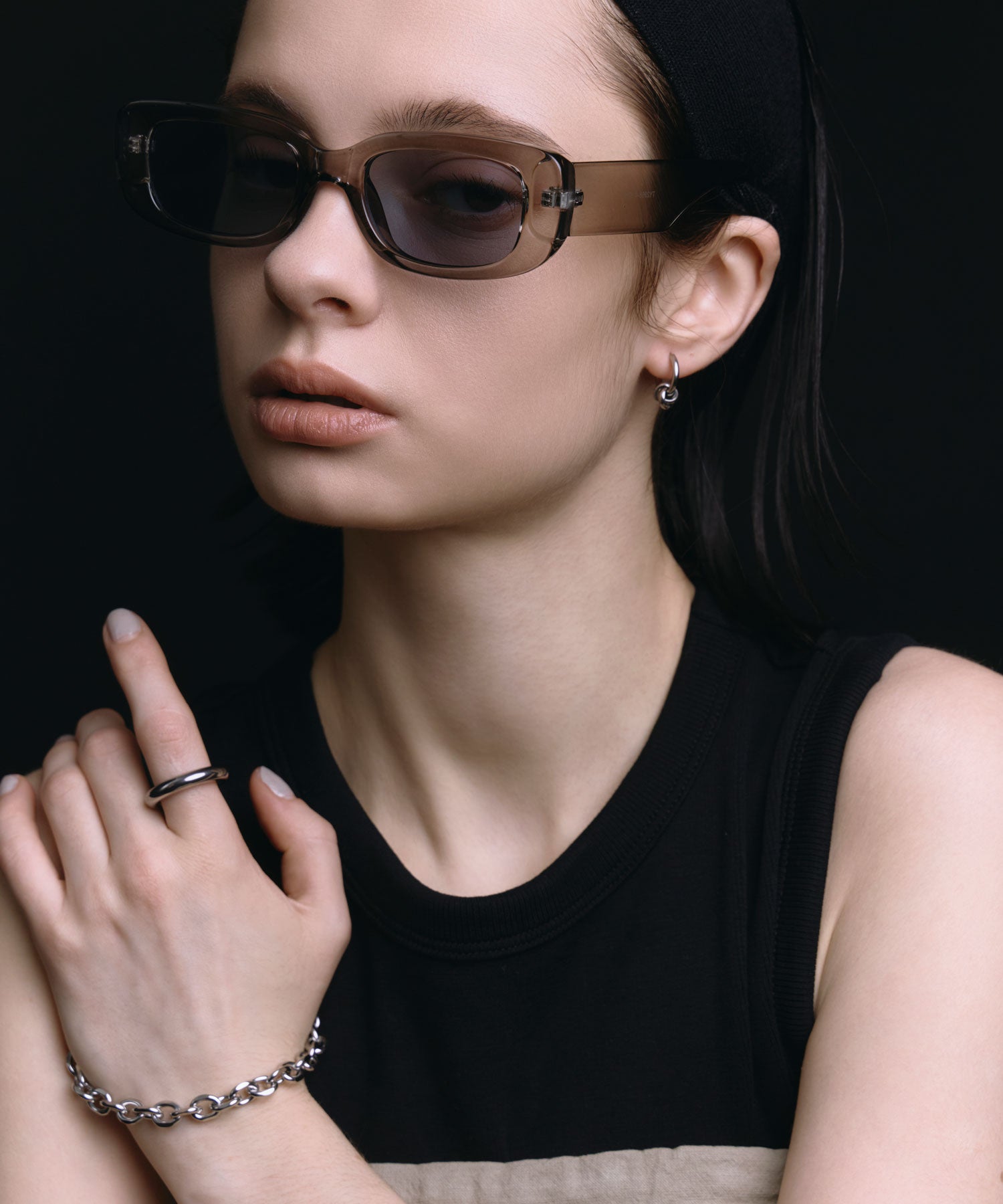 [グレー]カラーレンズスクエア