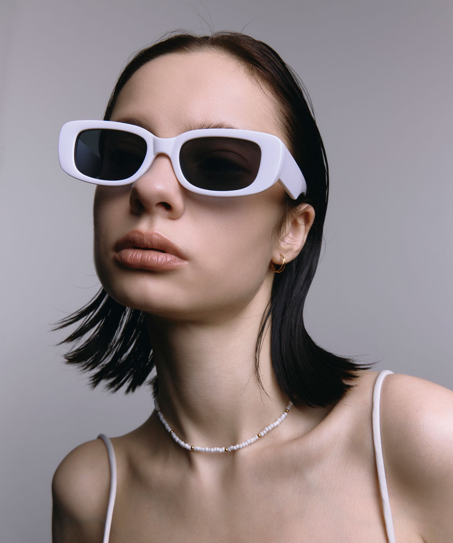 [ホワイト]カラーレンズスクエア